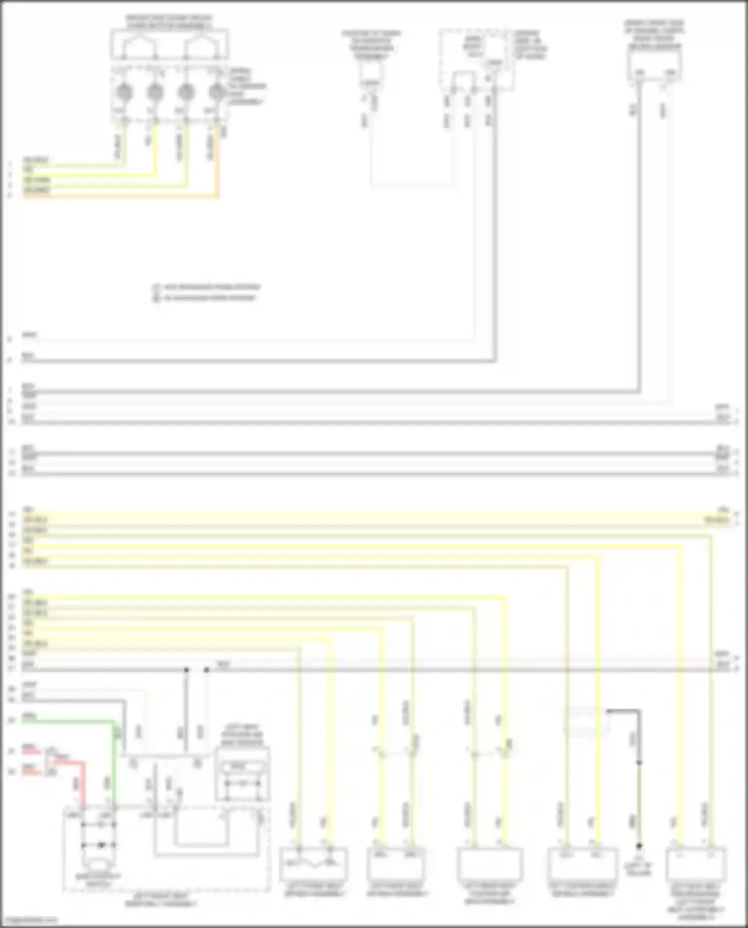 LS Lexus V facelift (2021-2024): Supplemental restraint circuit (2 of 4)