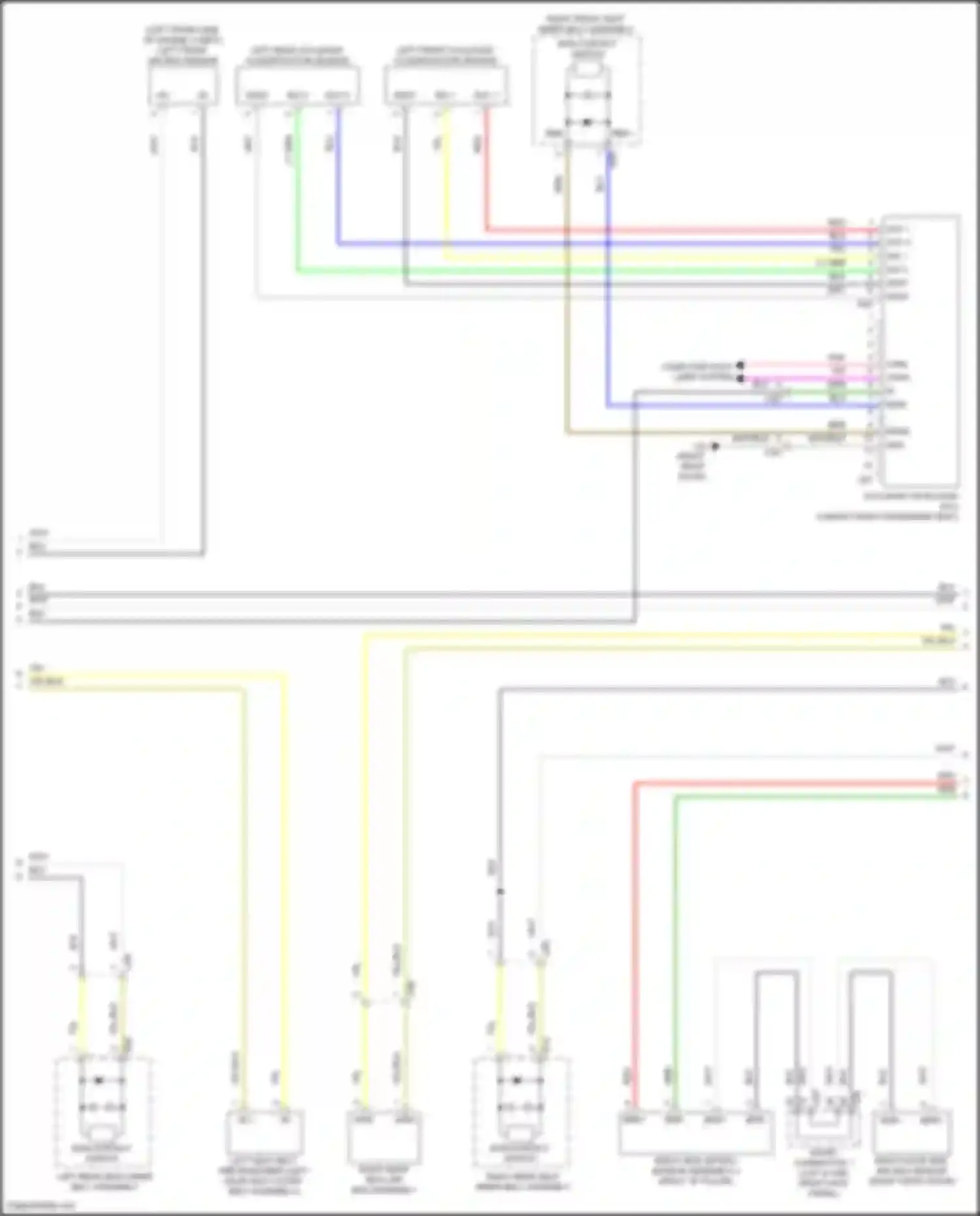 LS Lexus V facelift (2021-2024): Supplemental restraint circuit (3 of 4)