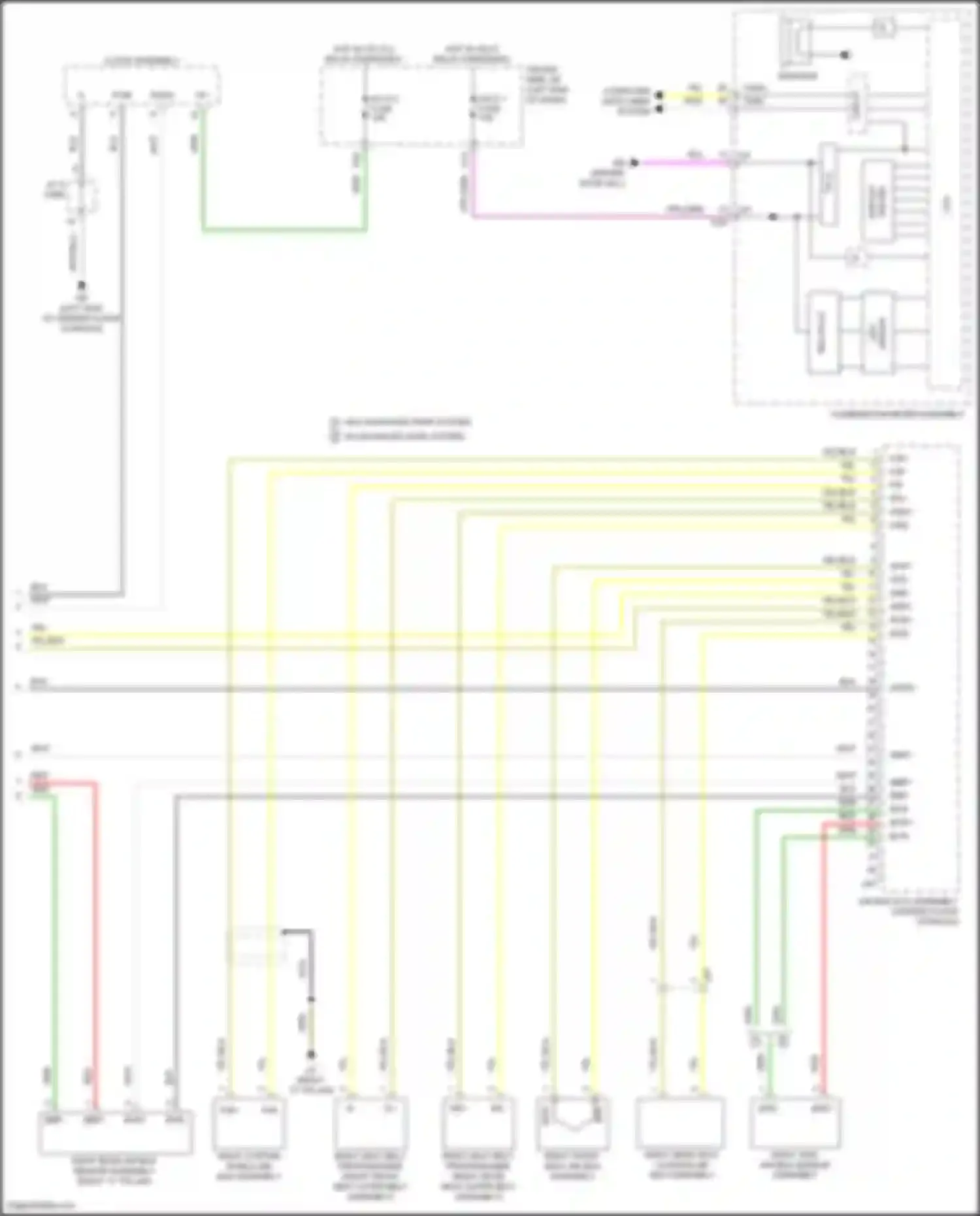 LS Lexus V facelift (2021-2024): Supplemental restraint circuit (4 of 4)