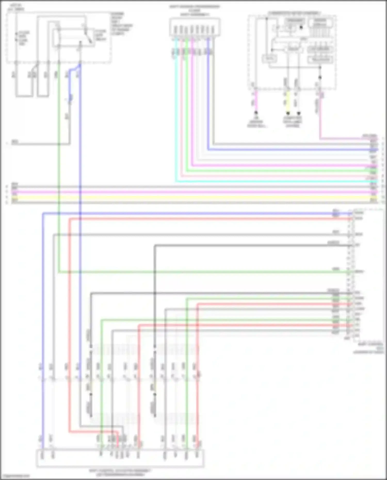 LS Lexus V facelift (2021-2024): Transmission circuit (2 of 4)