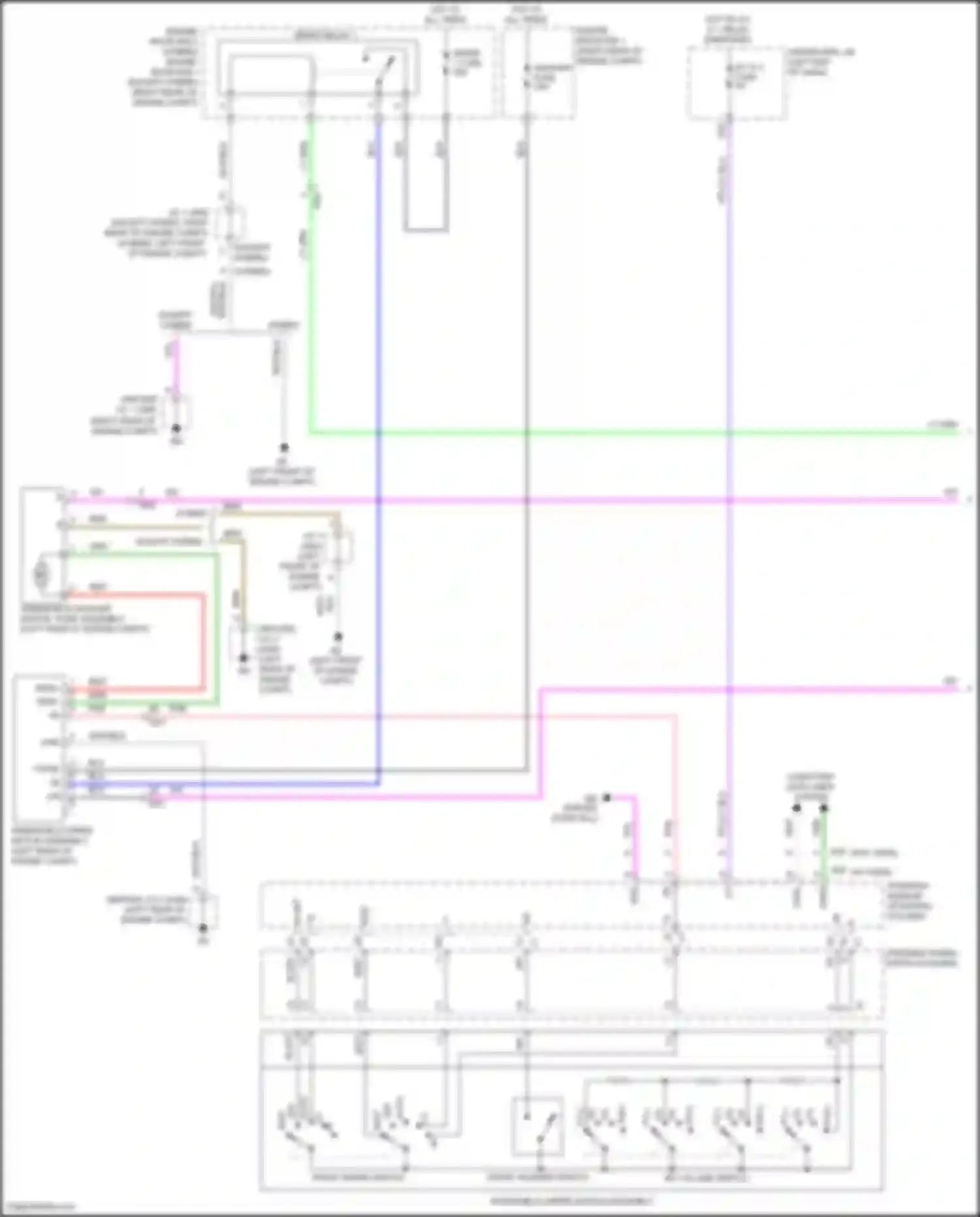 LS Lexus V facelift (2021-2024): Front wiper/washer circuit (1 of 2)