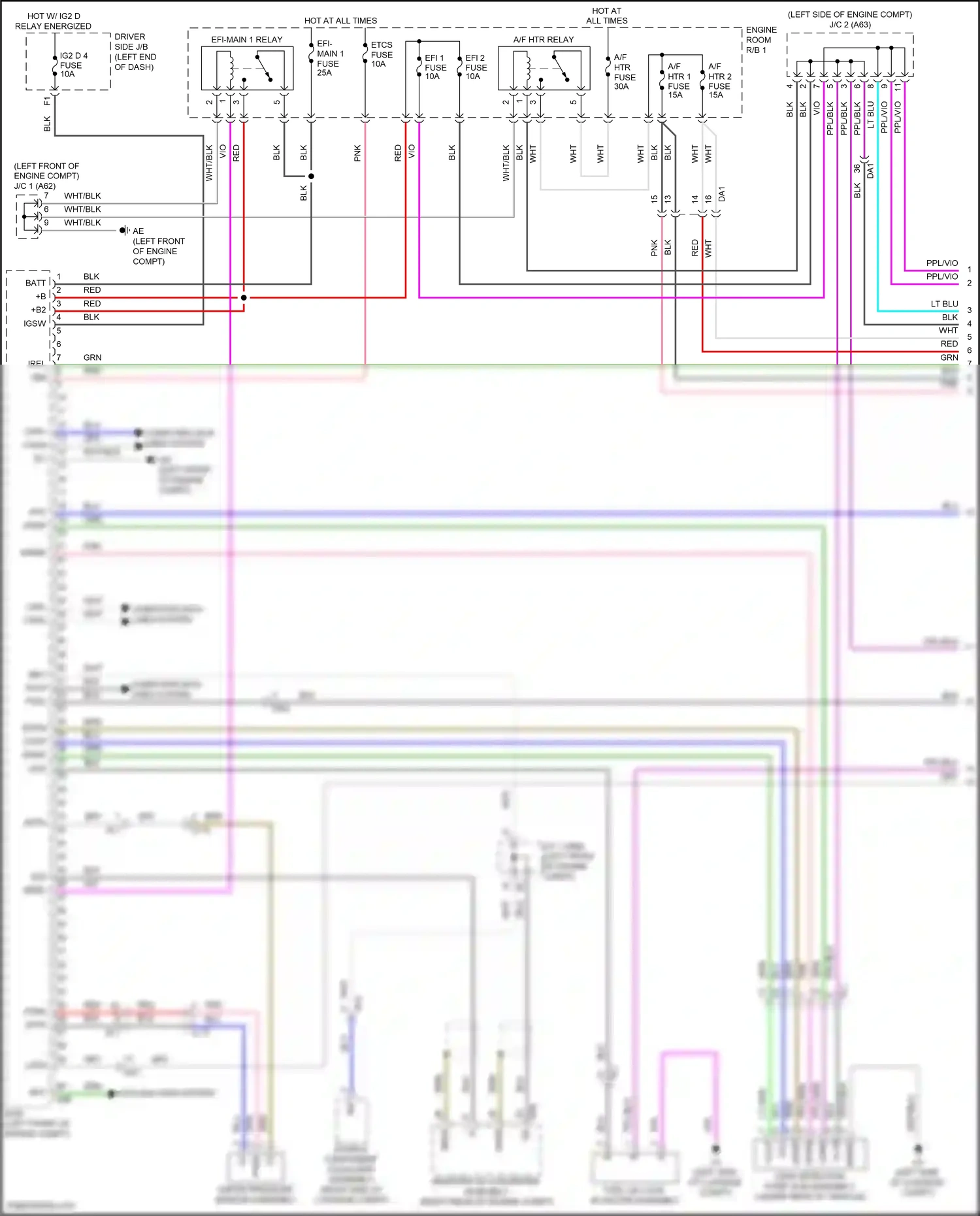 Lexus LS V facelift (2021-2024) computer data lines system wiring diagram  (124 of 132)