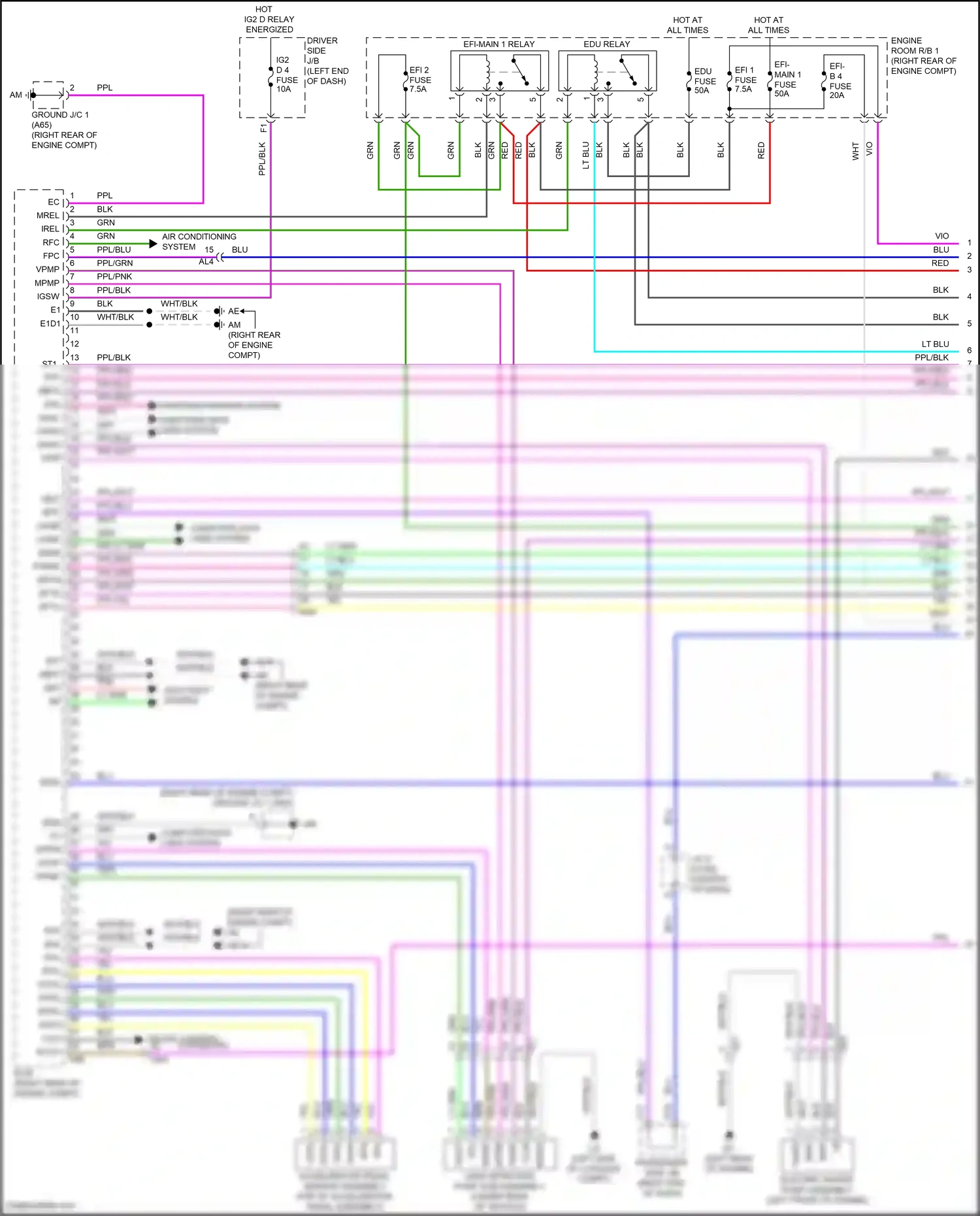 Lexus LS V facelift (2021-2024) computer data lines system wiring diagram  (118 of 132)