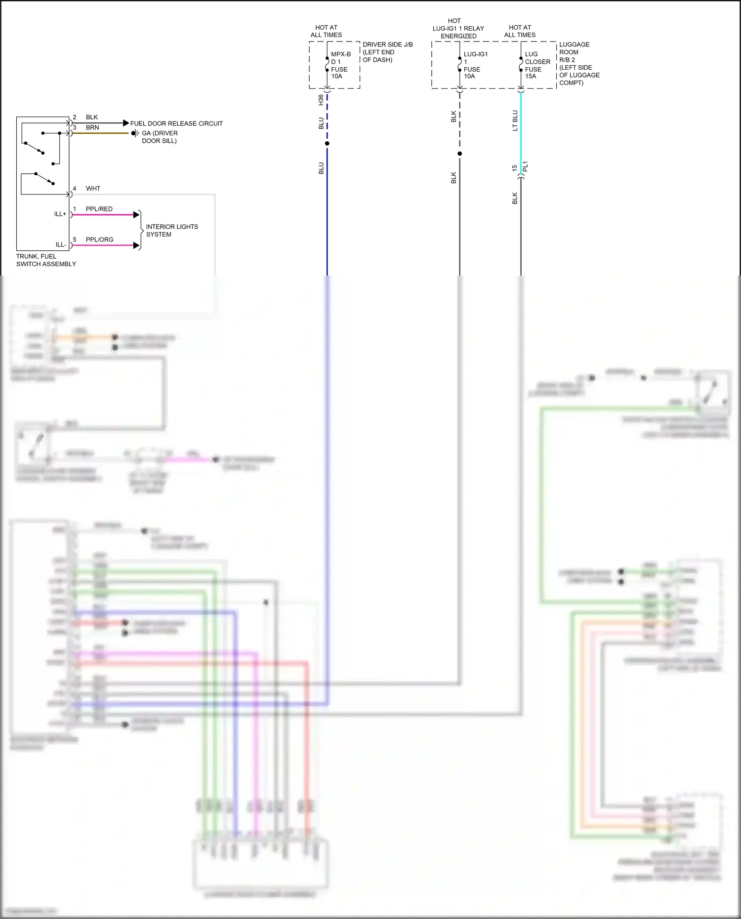 Lexus LS V facelift (2021-2024) computer data lines system wiring diagram  (99 of 132)