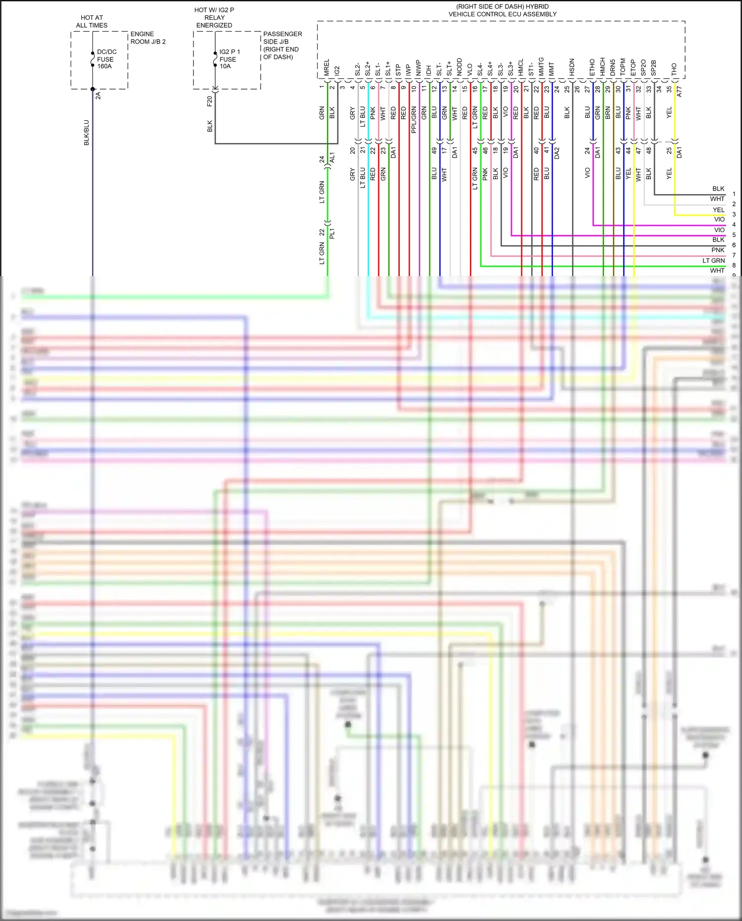 Lexus LS V facelift (2021-2024) computer data lines system wiring diagram  (126 of 132)