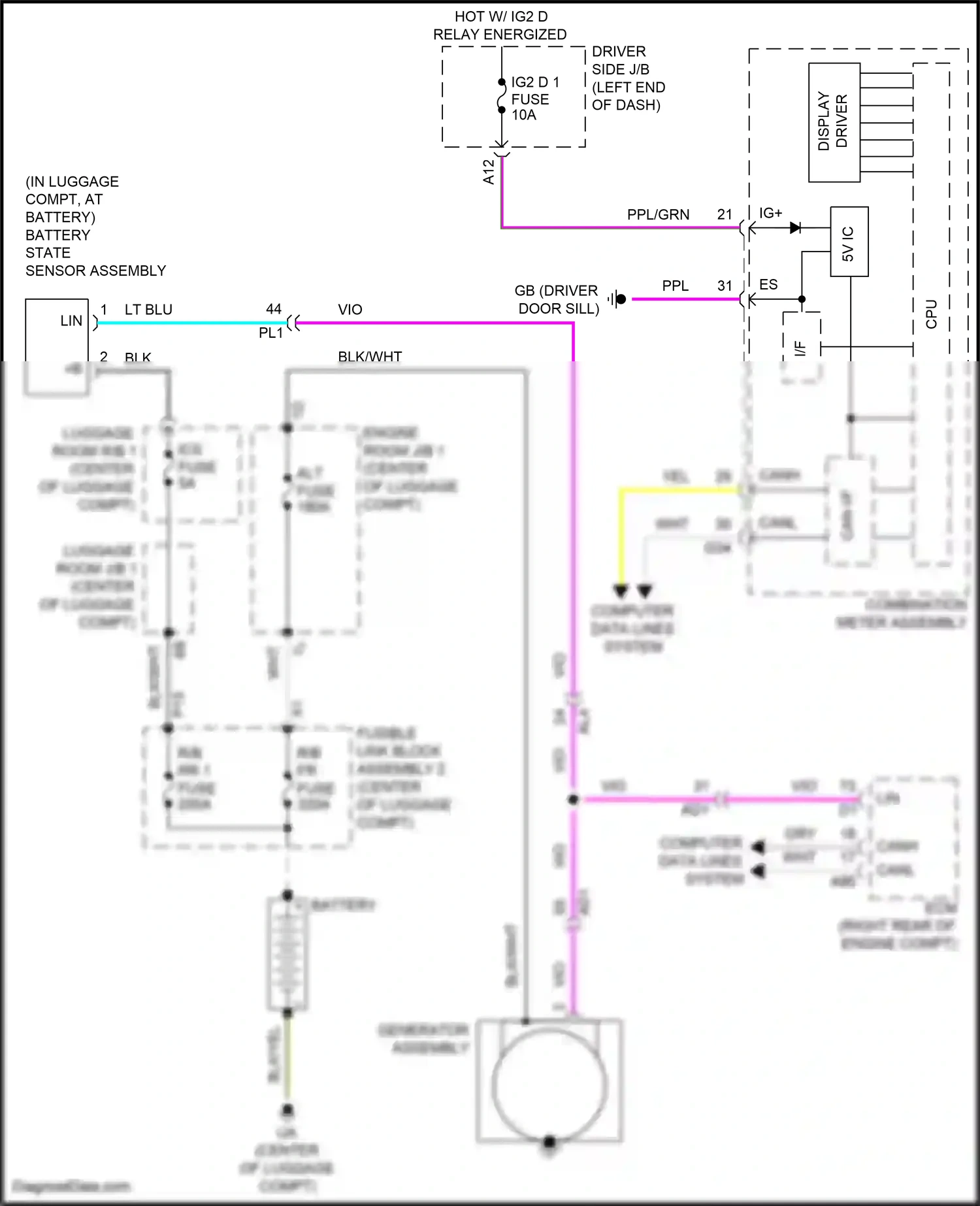 Lexus LS V facelift (2021-2024) computer data lines system wiring diagram  (31 of 132)