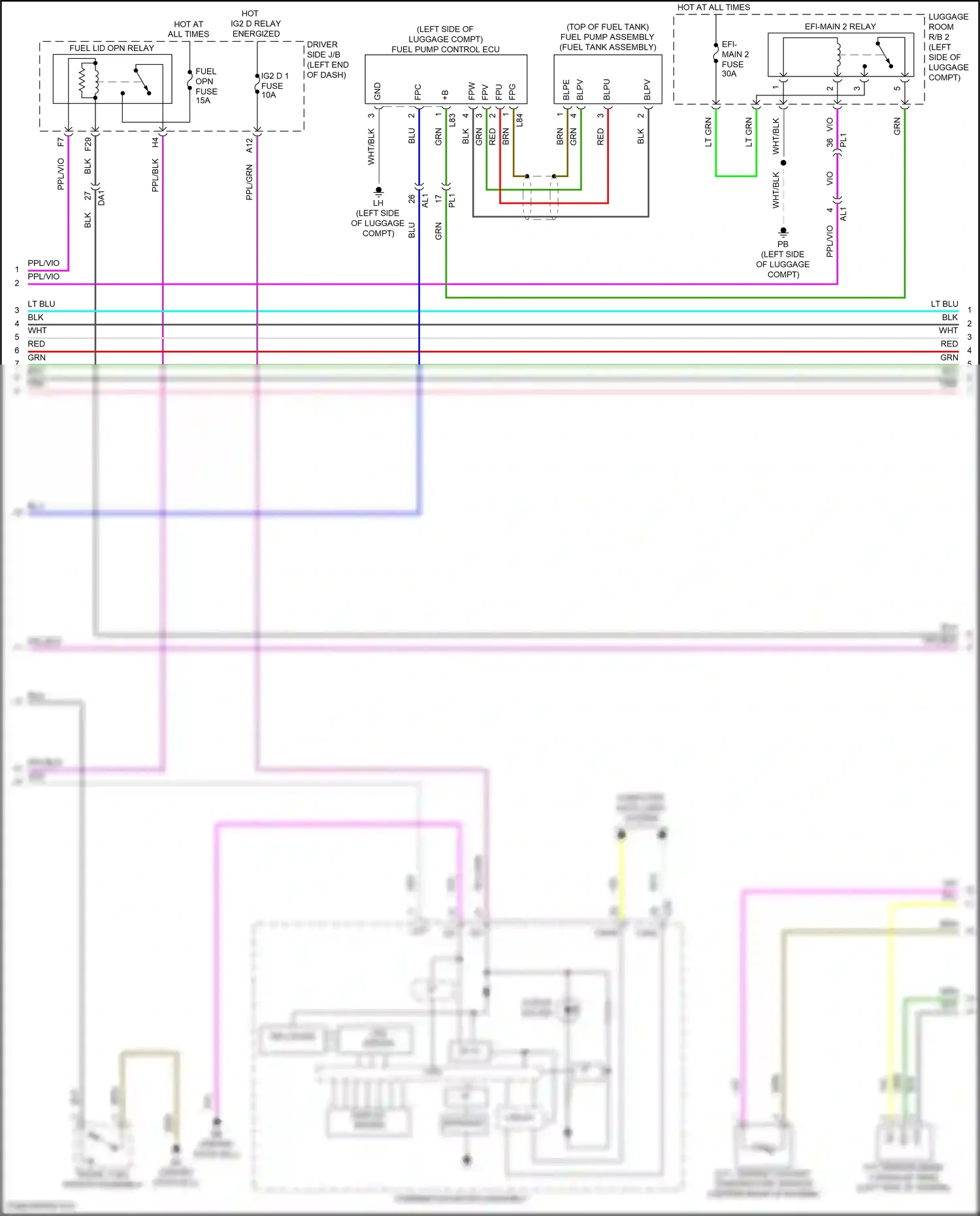 Lexus LS V facelift (2021-2024) computer data lines system wiring diagram  (131 of 132)