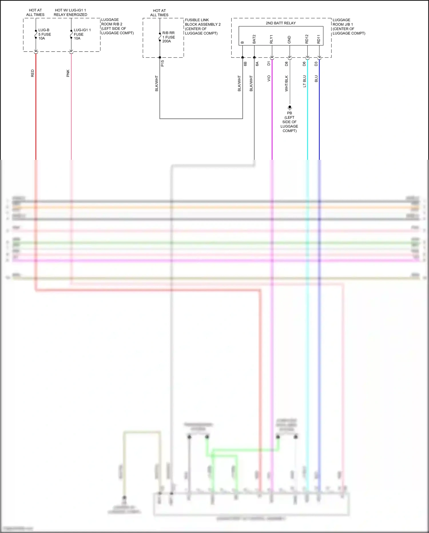 Lexus LS V facelift (2021-2024) computer data lines system wiring diagram  (129 of 132)