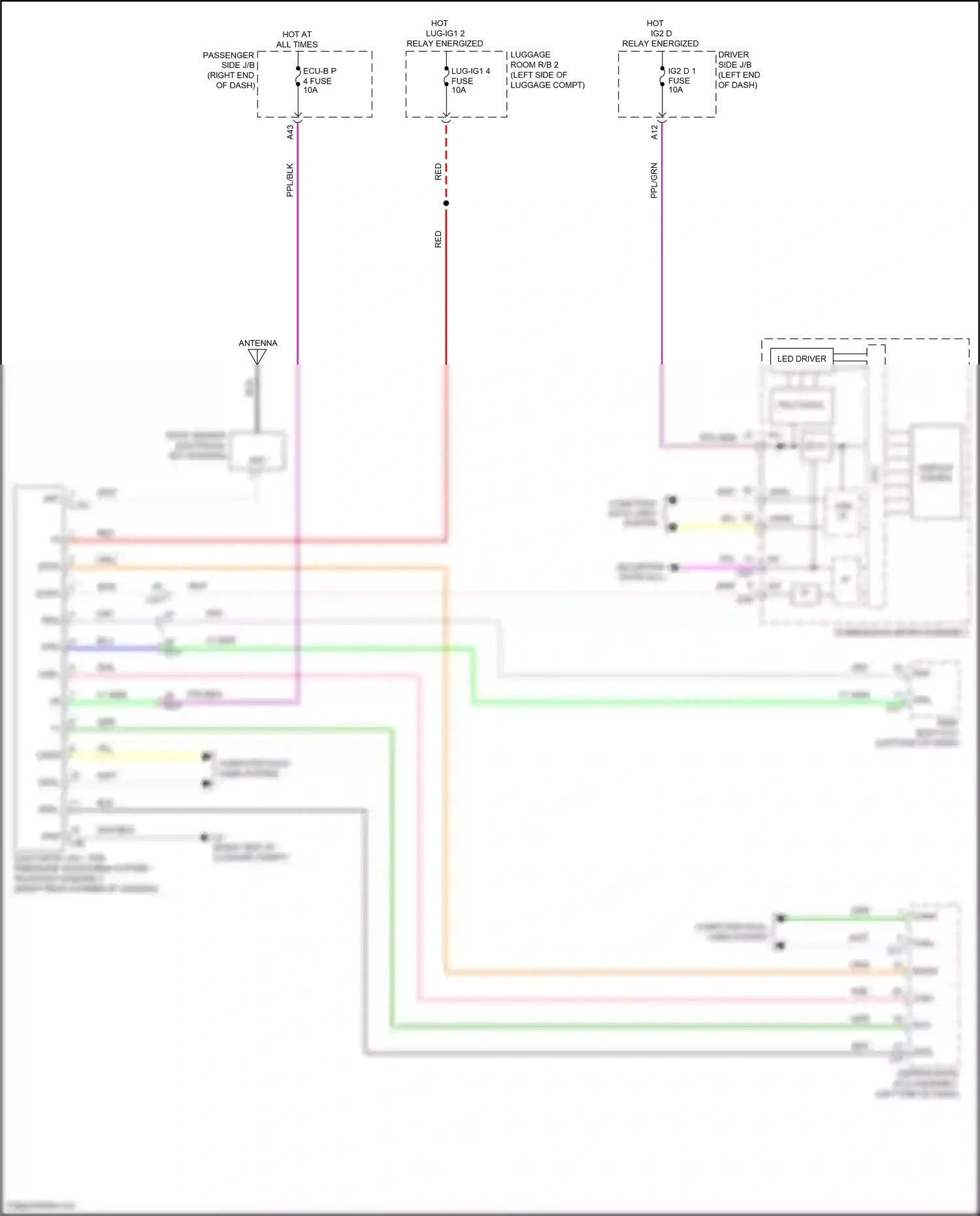 Lexus LS V facelift (2021-2024) computer data lines system wiring diagram  (69 of 132)