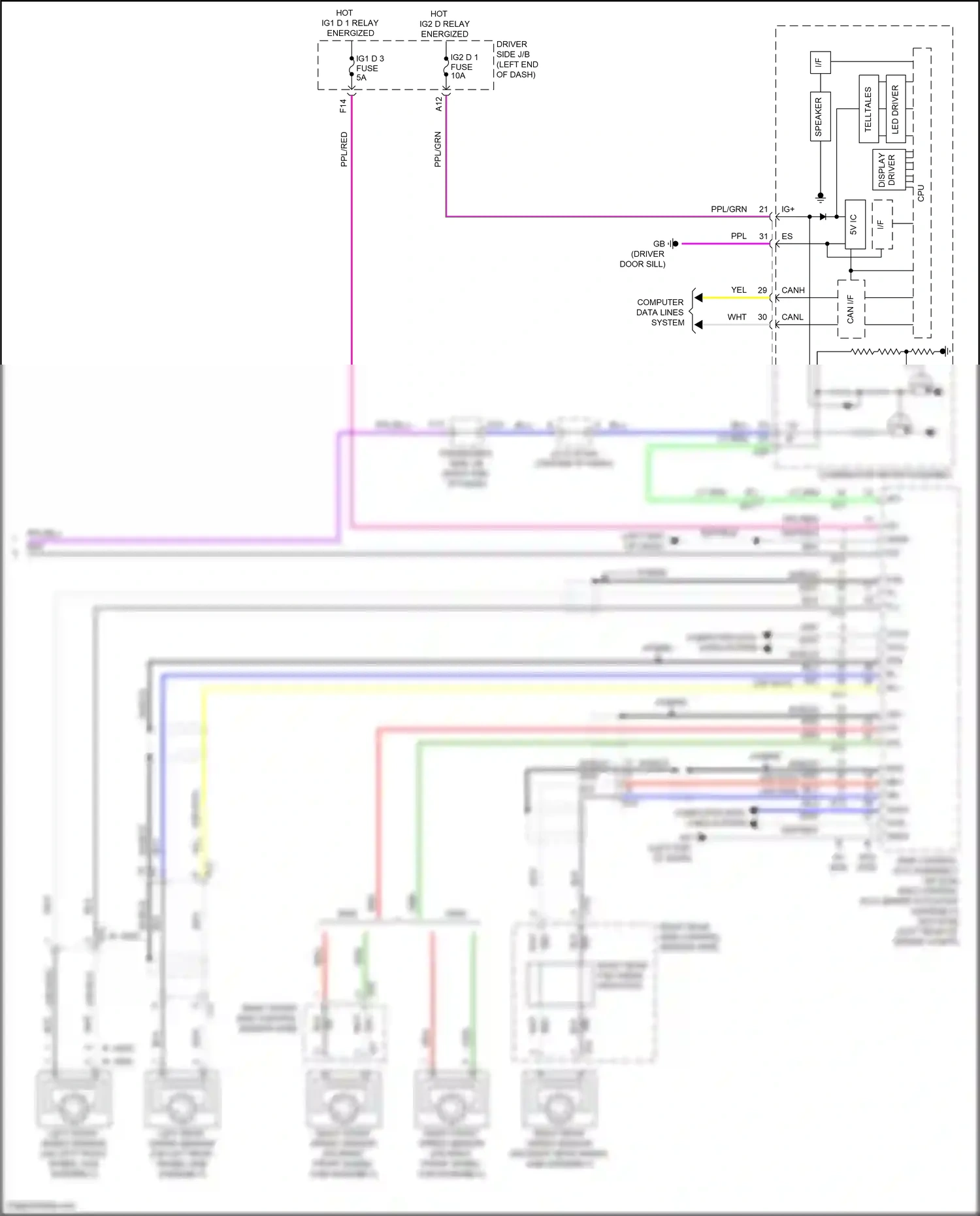 Lexus LS V facelift (2021-2024) computer data lines system wiring diagram  (73 of 132)