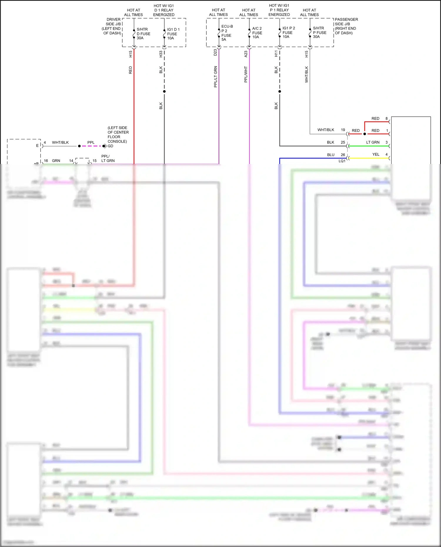 Lexus LS V facelift (2021-2024) computer data lines system wiring diagram  (46 of 132)