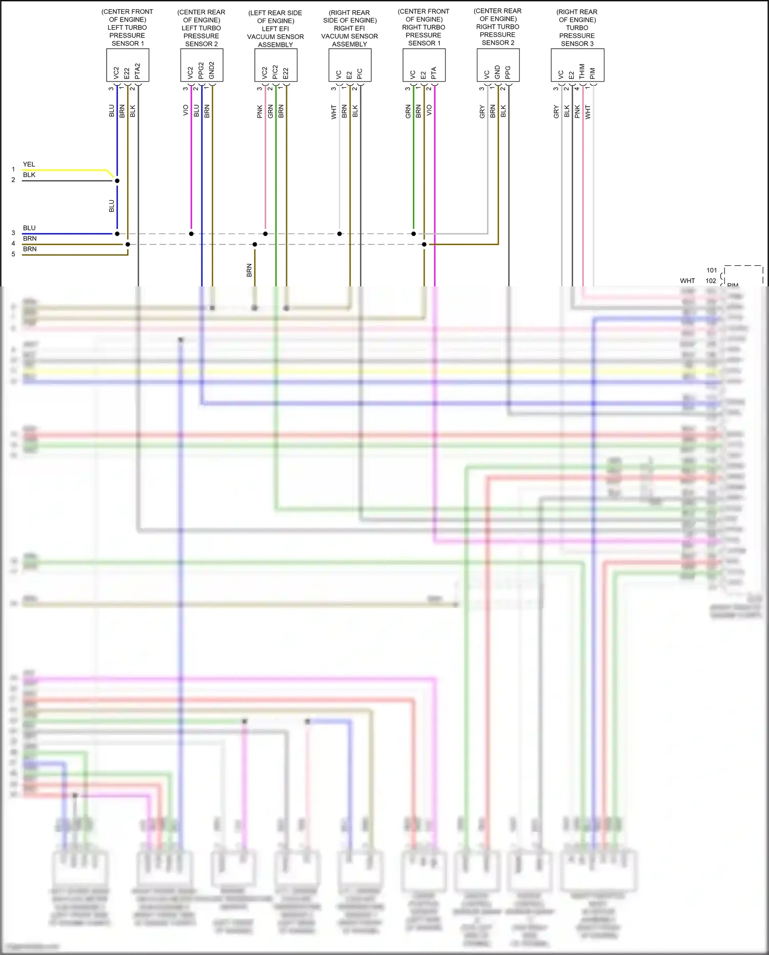 Lexus LS V facelift (2021-2024) engine coolant temperature sensor wiring diagram  (1 of 1)