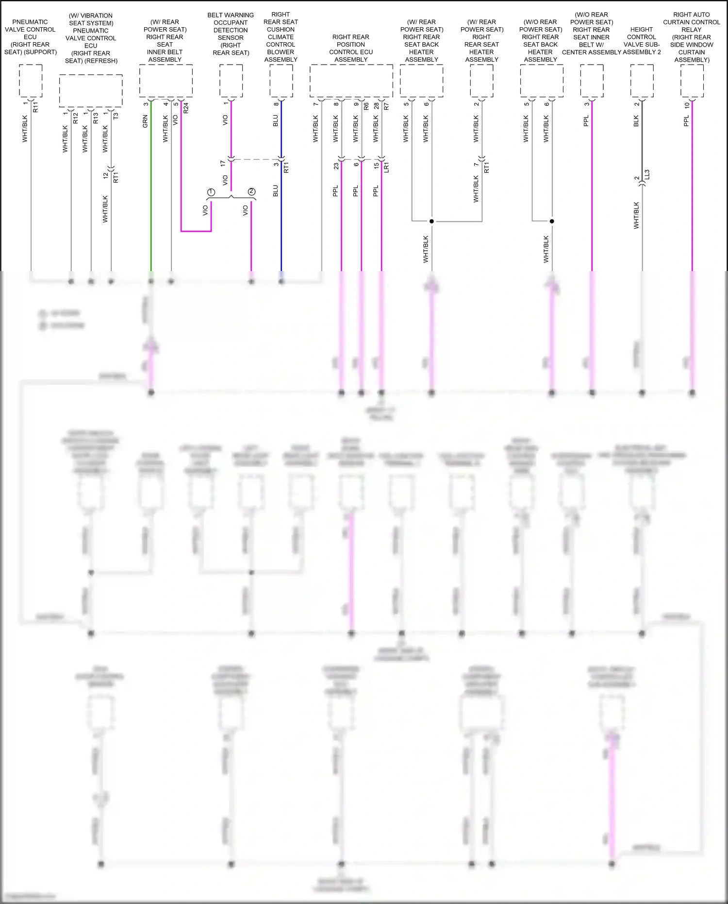 Lexus LS V facelift (2021-2024) multi-display controller sub-assembly wiring diagram  (1 of 5)