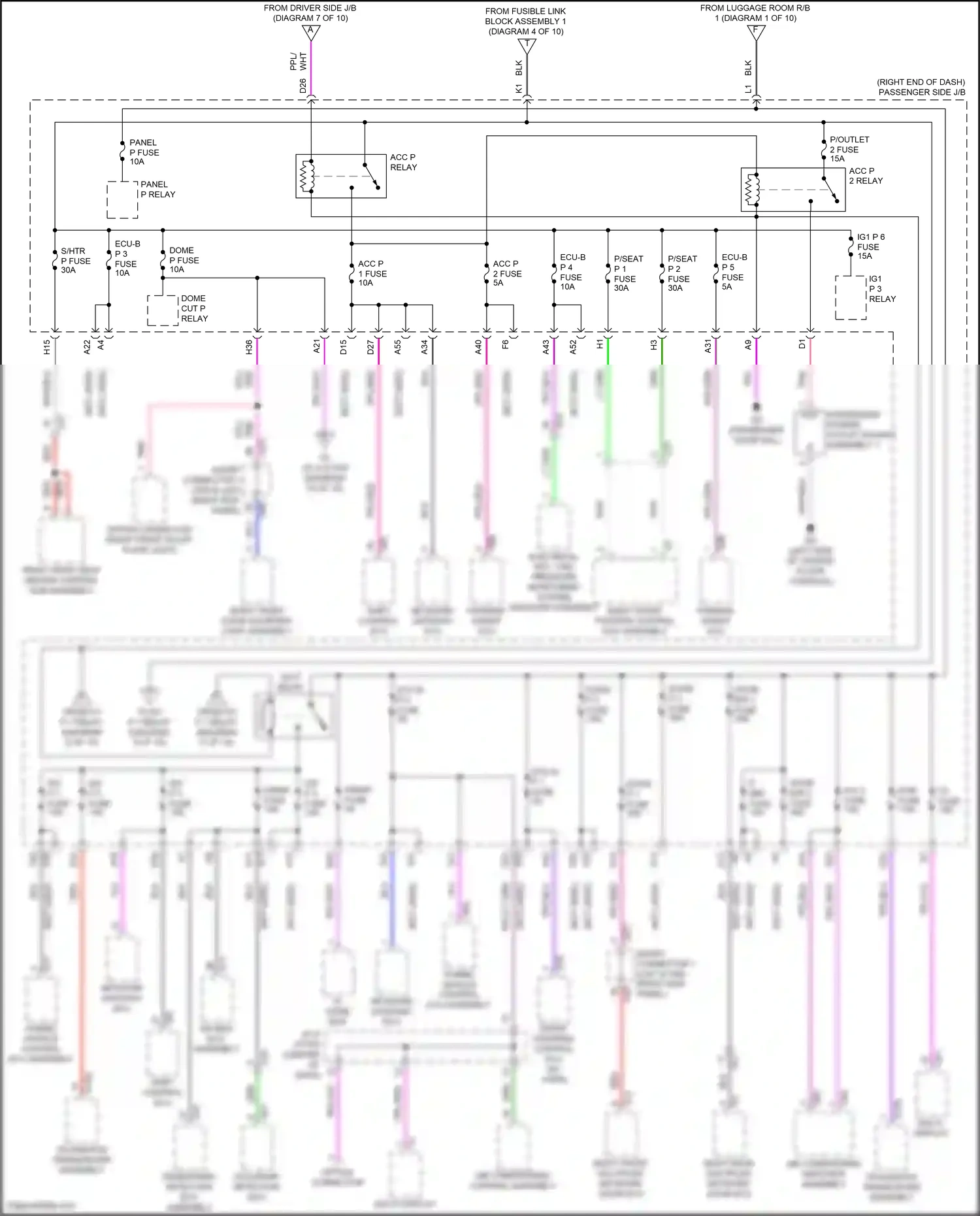 Lexus LS V facelift (2021-2024) multi-display wiring diagram  (8 of 15)