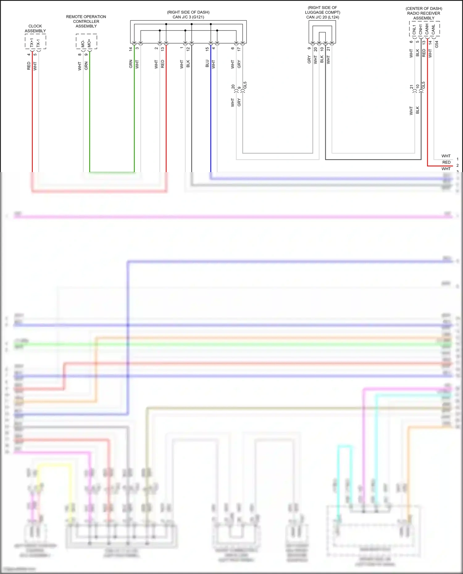 Lexus LS V facelift (2021-2024) remote operation controller assembly wiring diagram  (2 of 10)