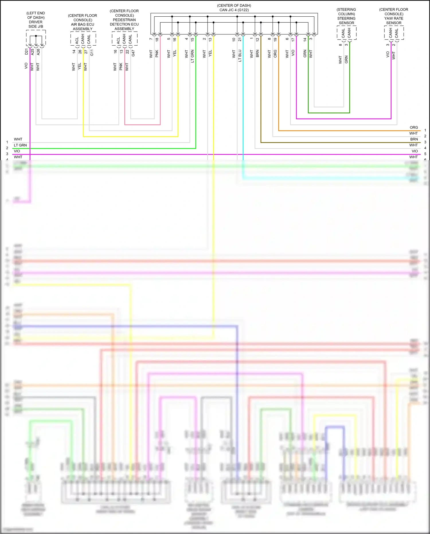 Lexus LS V facelift (2021-2024) steering sensor wiring diagram  (12 of 13)