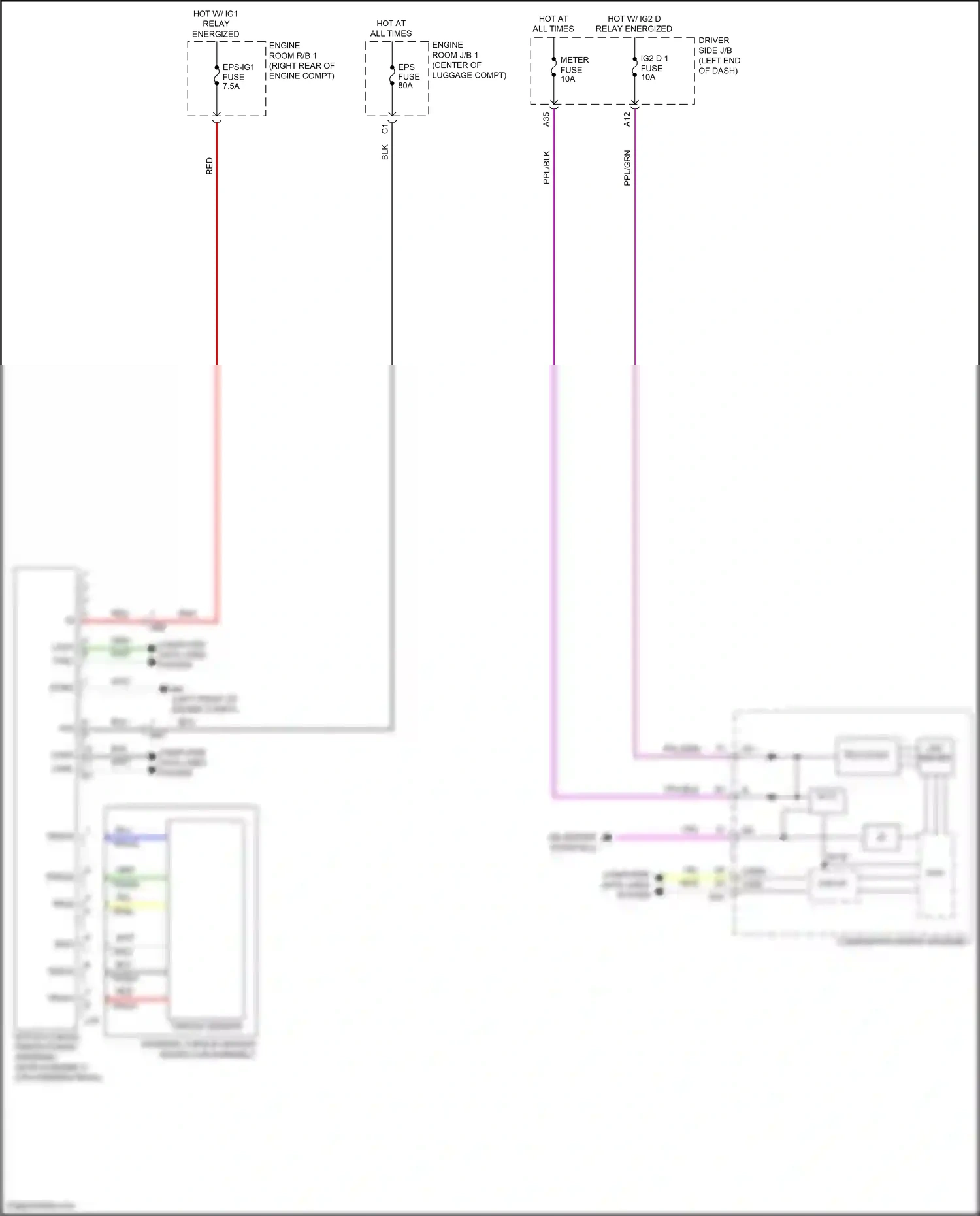 Lexus LS V facelift (2021-2024) torque sensor wiring diagram  (1 of 1)