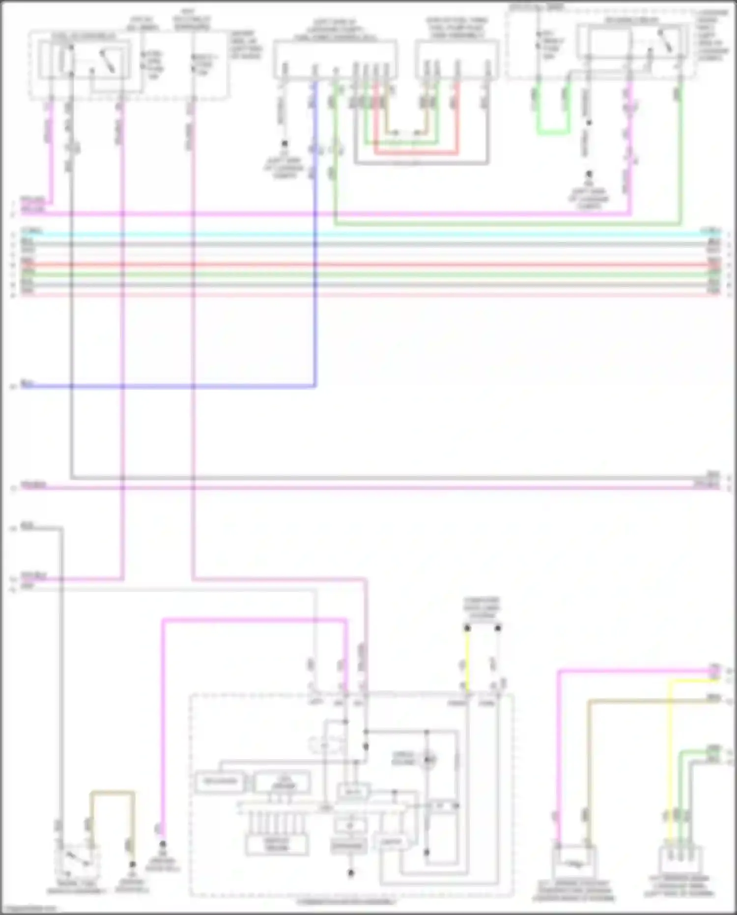 LS Lexus V (2017-2021): Wiring diagram engine performance 3.5l hybrid, engine controls circuit (2 of 6)