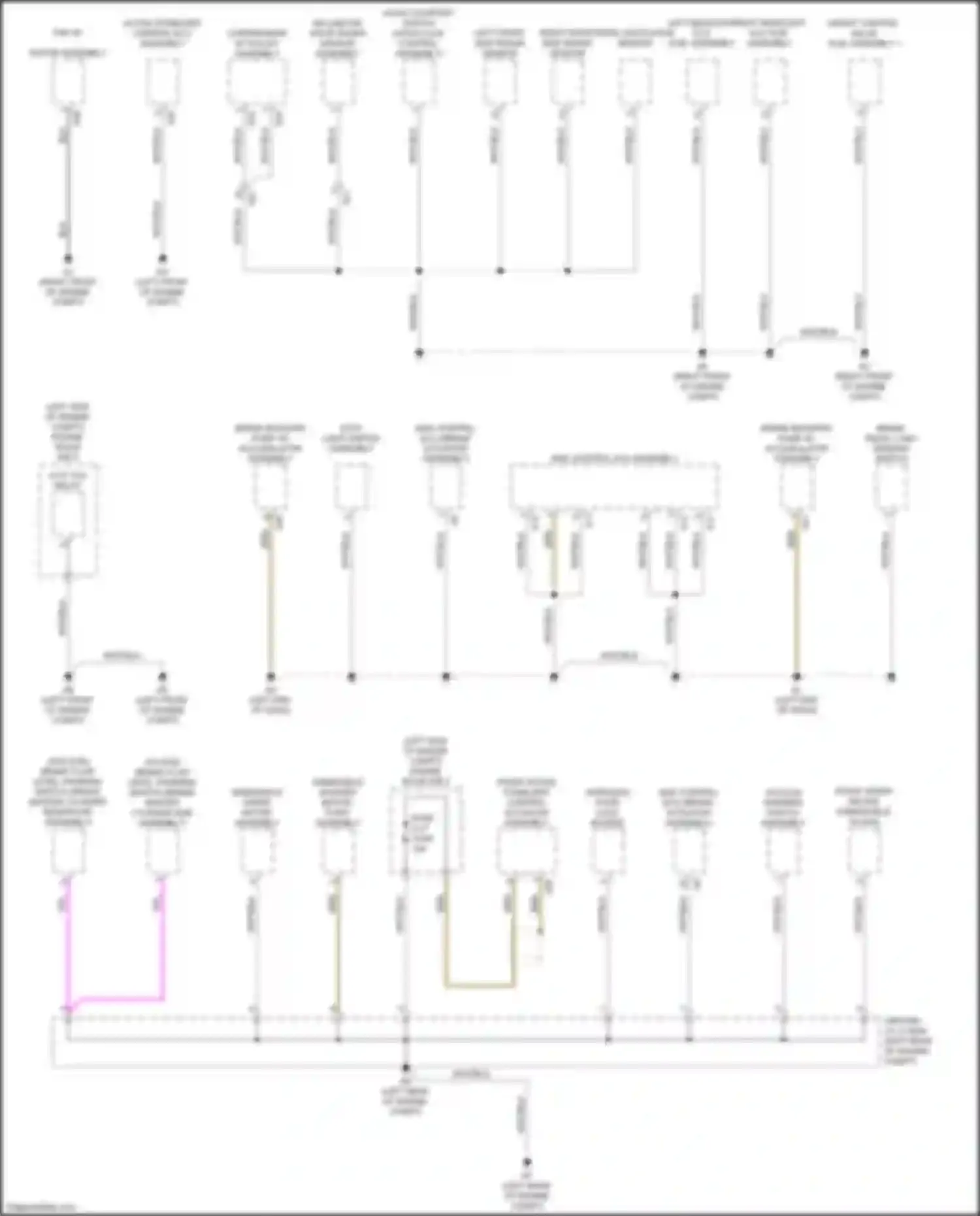 LS Lexus V (2017-2021): Ground distribution circuit (1 of 9)