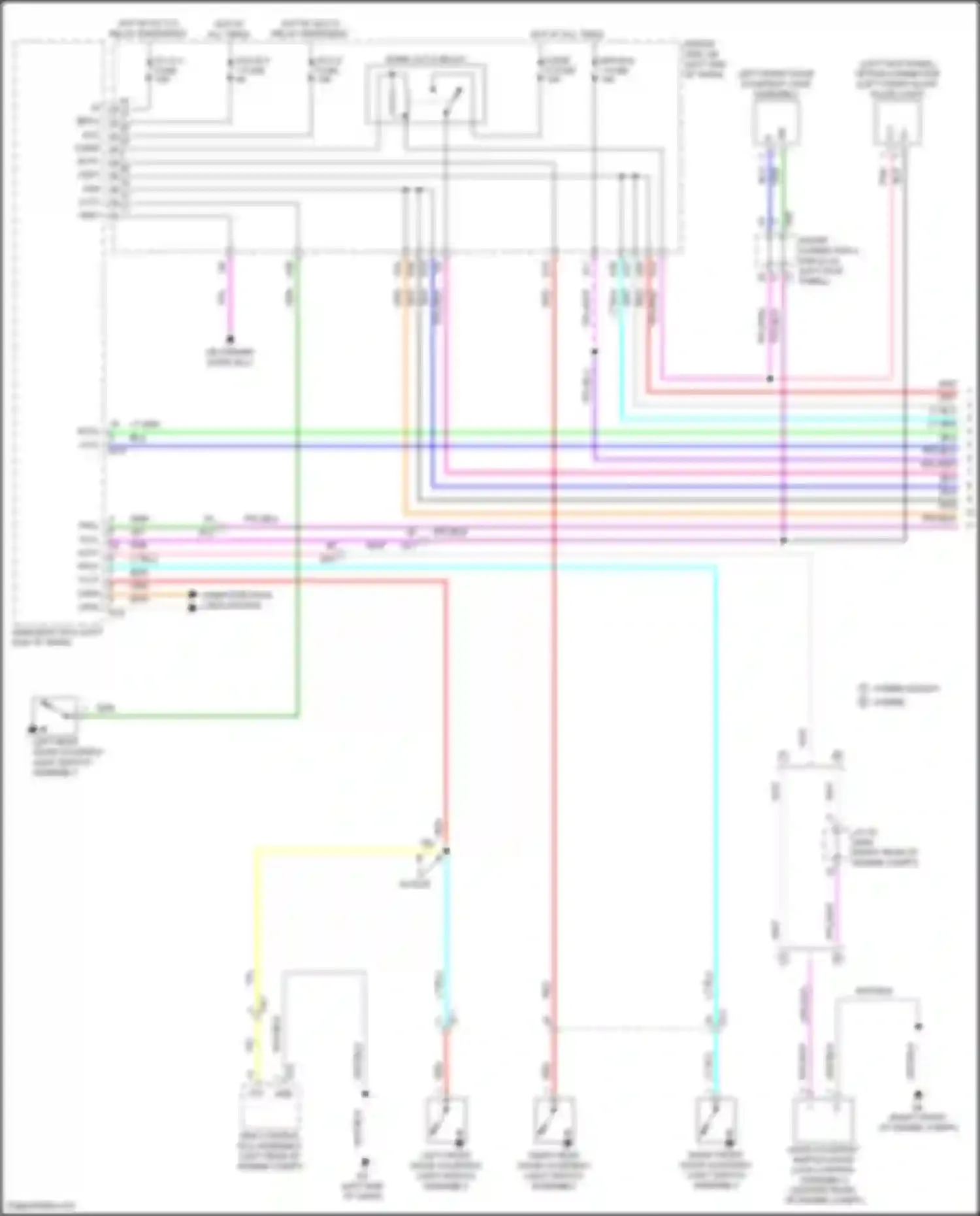 LS Lexus V (2017-2021): Courtesy lamps circuit (1 of 4)