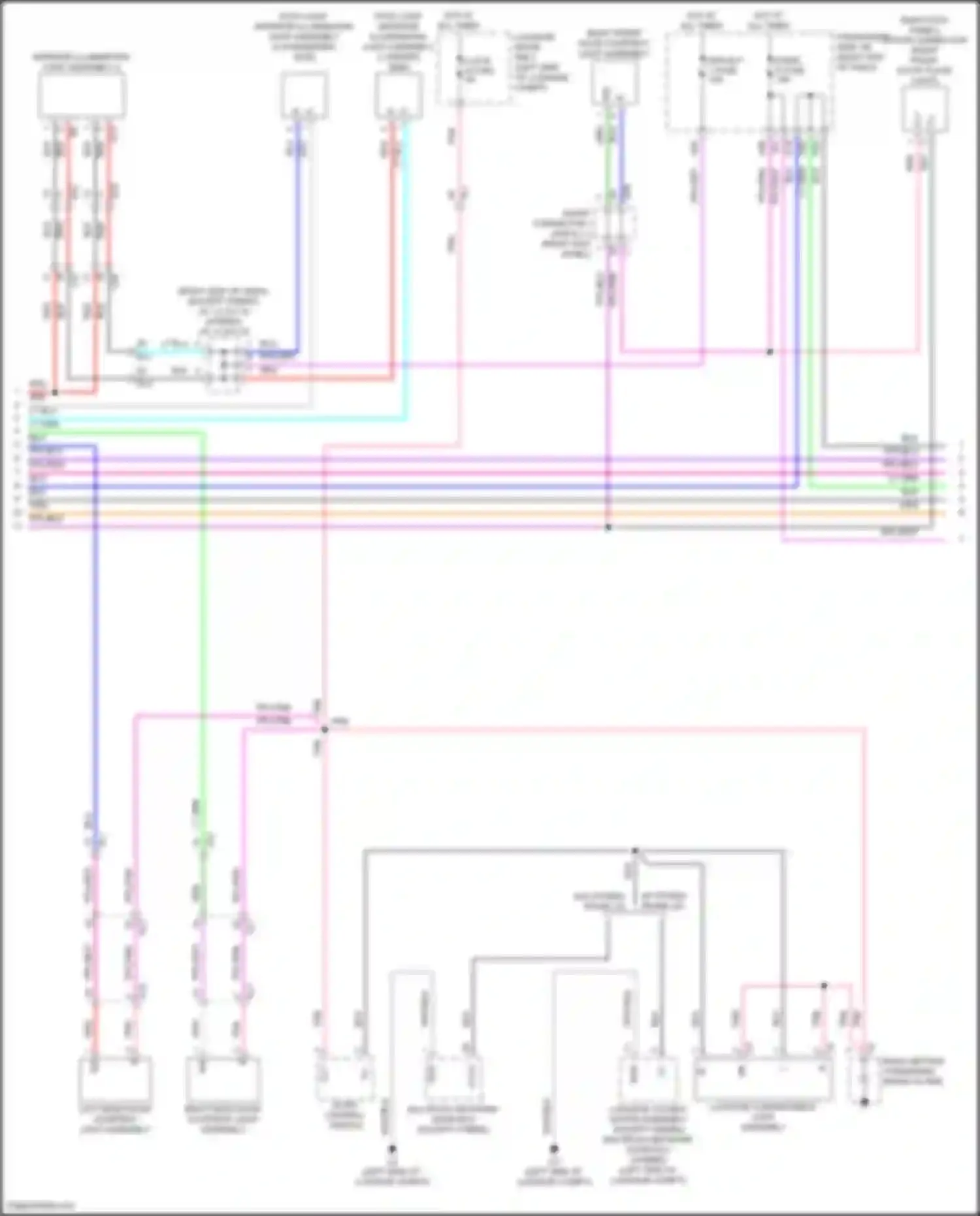 LS Lexus V (2017-2021): Courtesy lamps circuit (2 of 4)