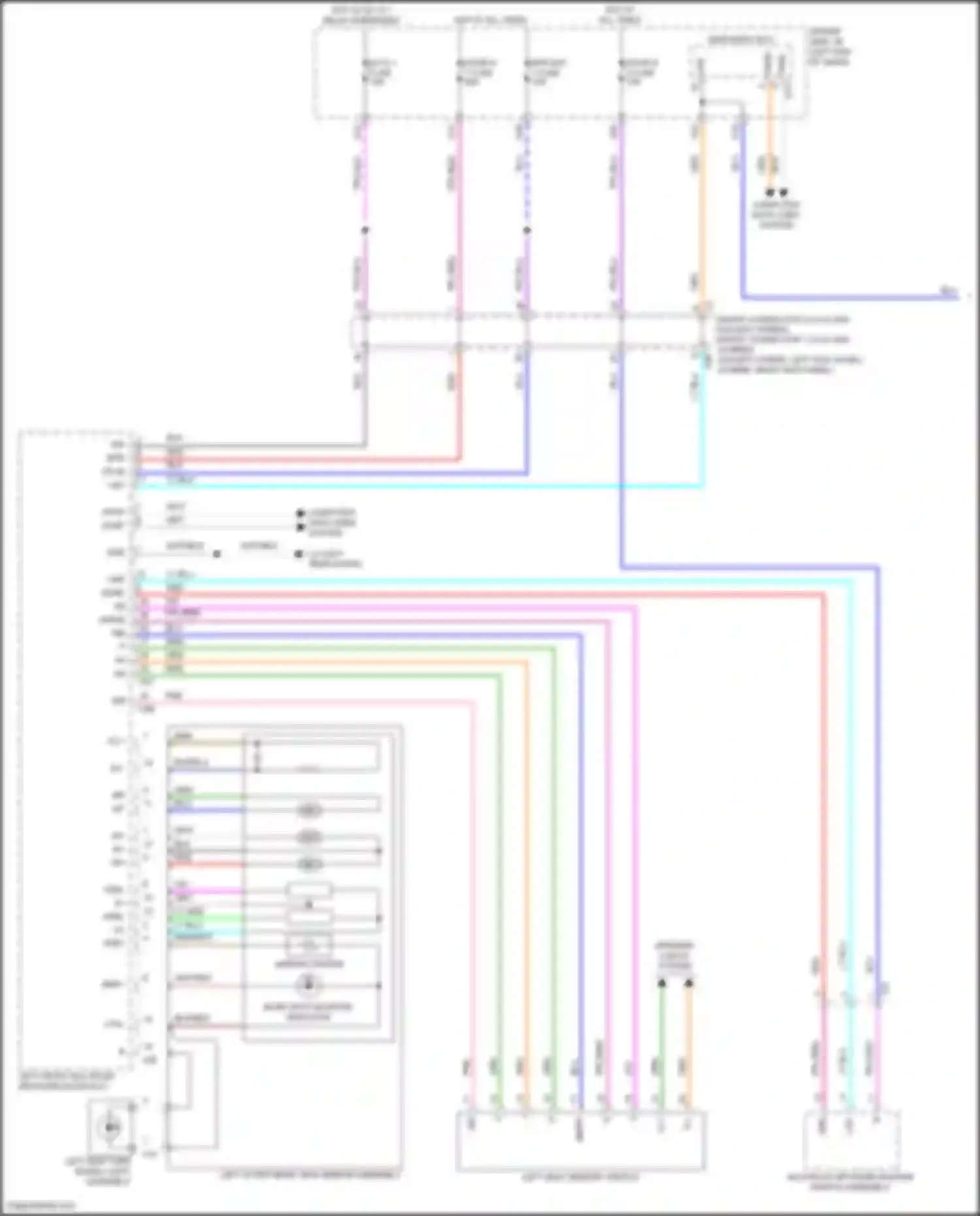 LS Lexus V (2017-2021): Memory mirrors circuit (1 of 2)
