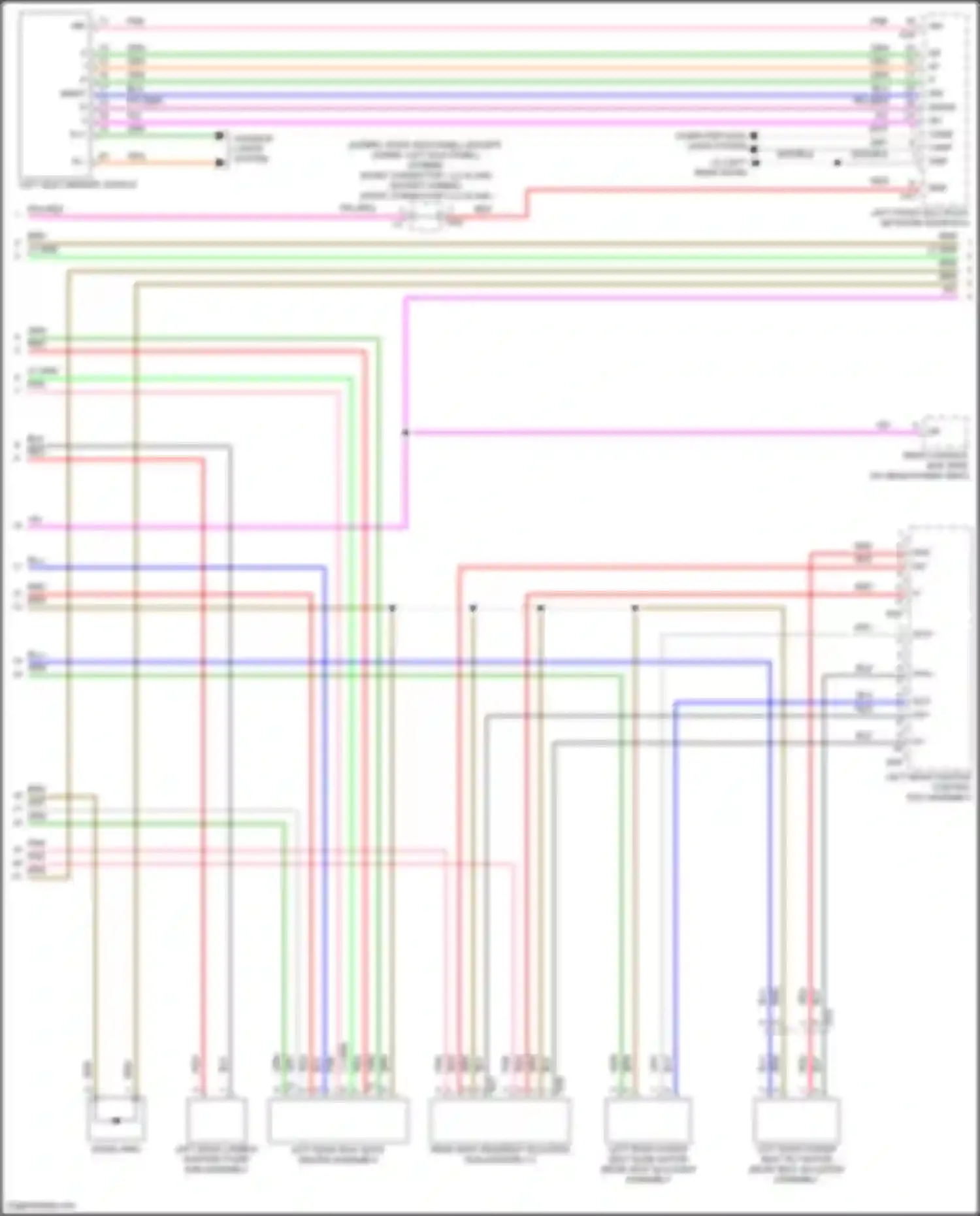 LS Lexus V (2017-2021): Memory rear seat circuit (2 of 5)
