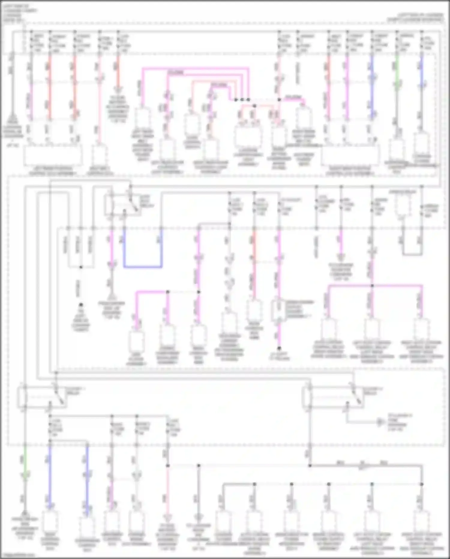 LS Lexus V (2017-2021): Power distribution circuit (2 of 10)