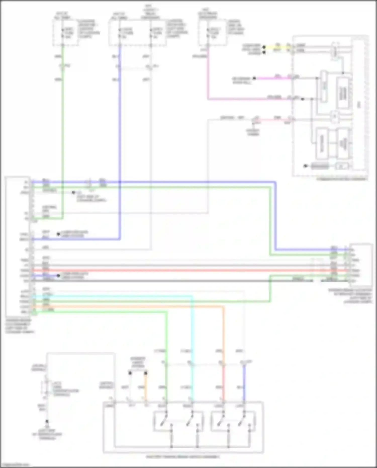 LS Lexus V (2017-2021): Park brake release circuit