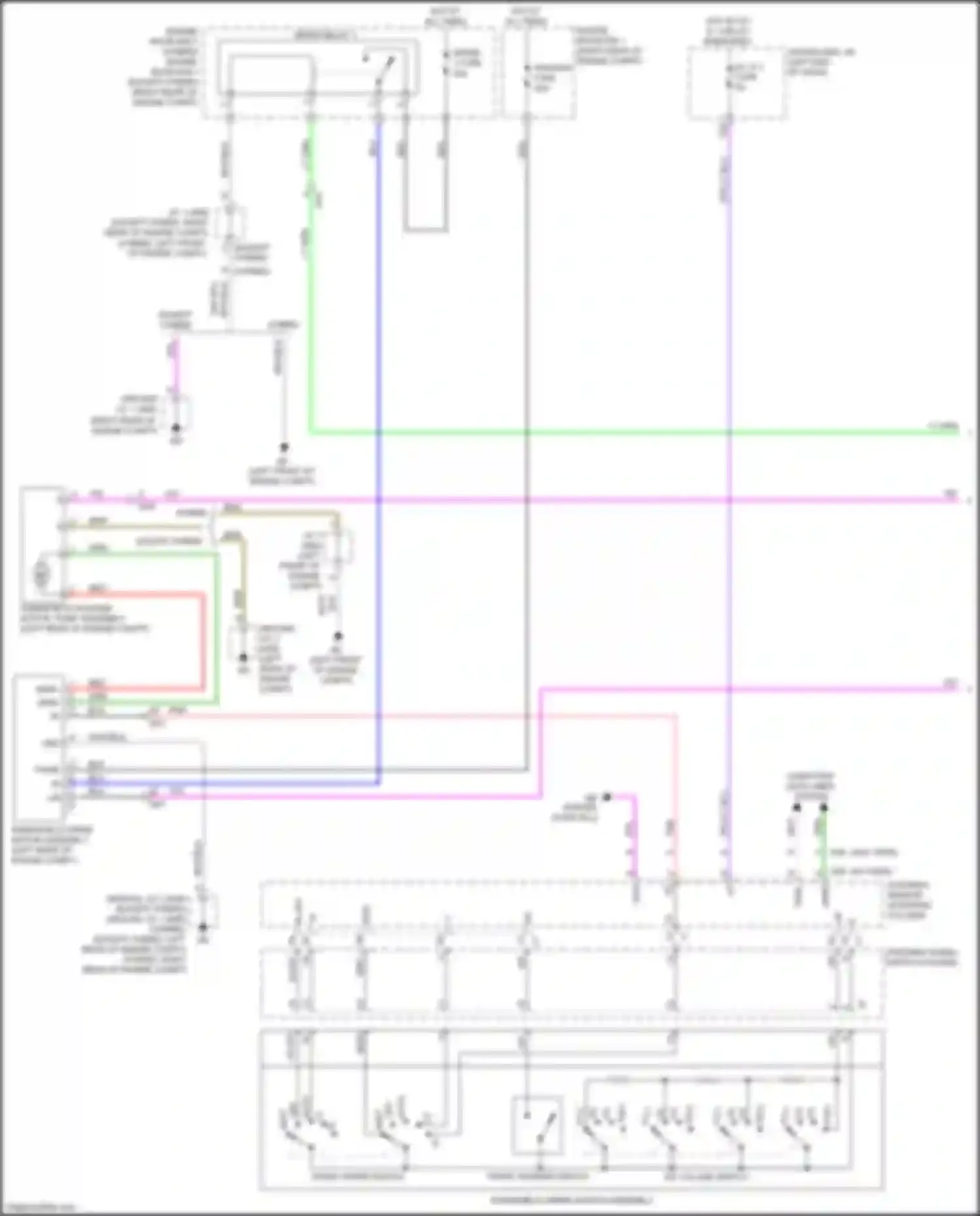 LS Lexus V (2017-2021): Front wiper/washer circuit (1 of 2)