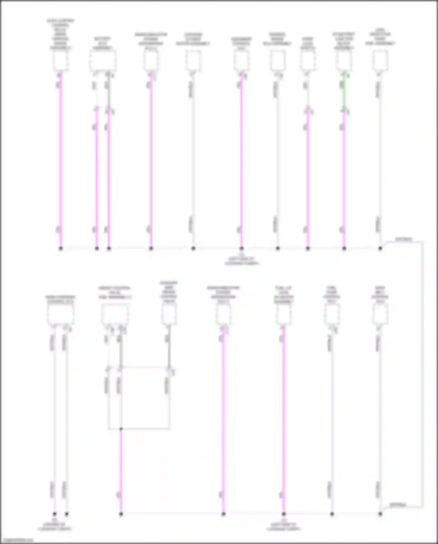 Wiring diagram battery ecu assembly for Lexus LS V (2017-2021) (3 of 4)