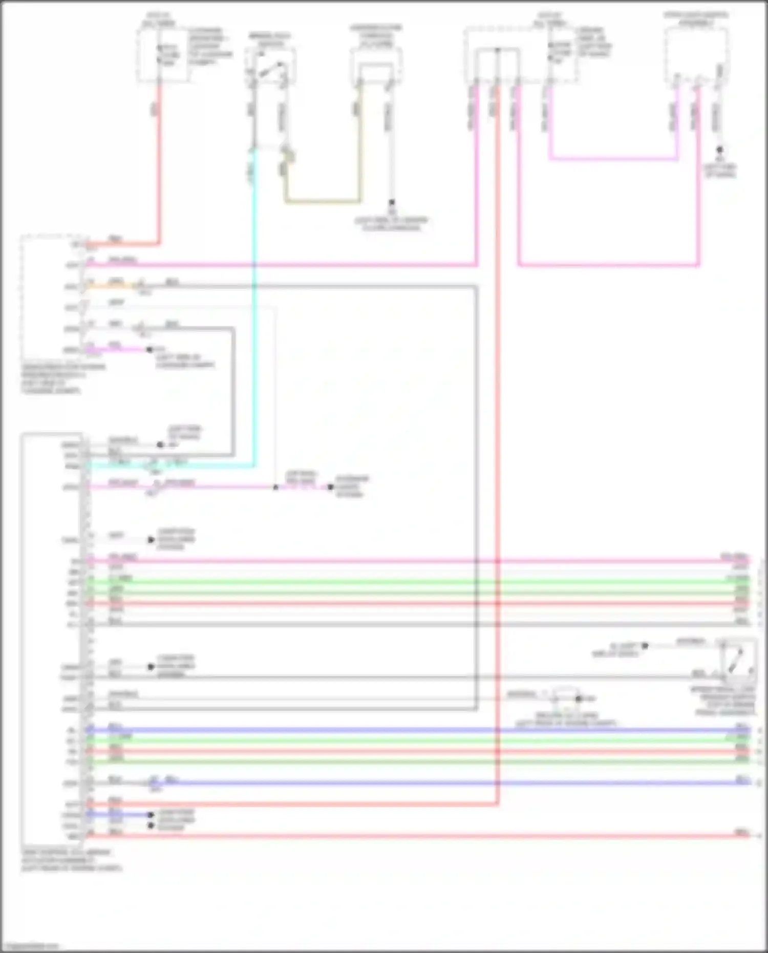 Wiring diagram brake hold switch for Lexus LS V (2017-2021) (3 of 7)