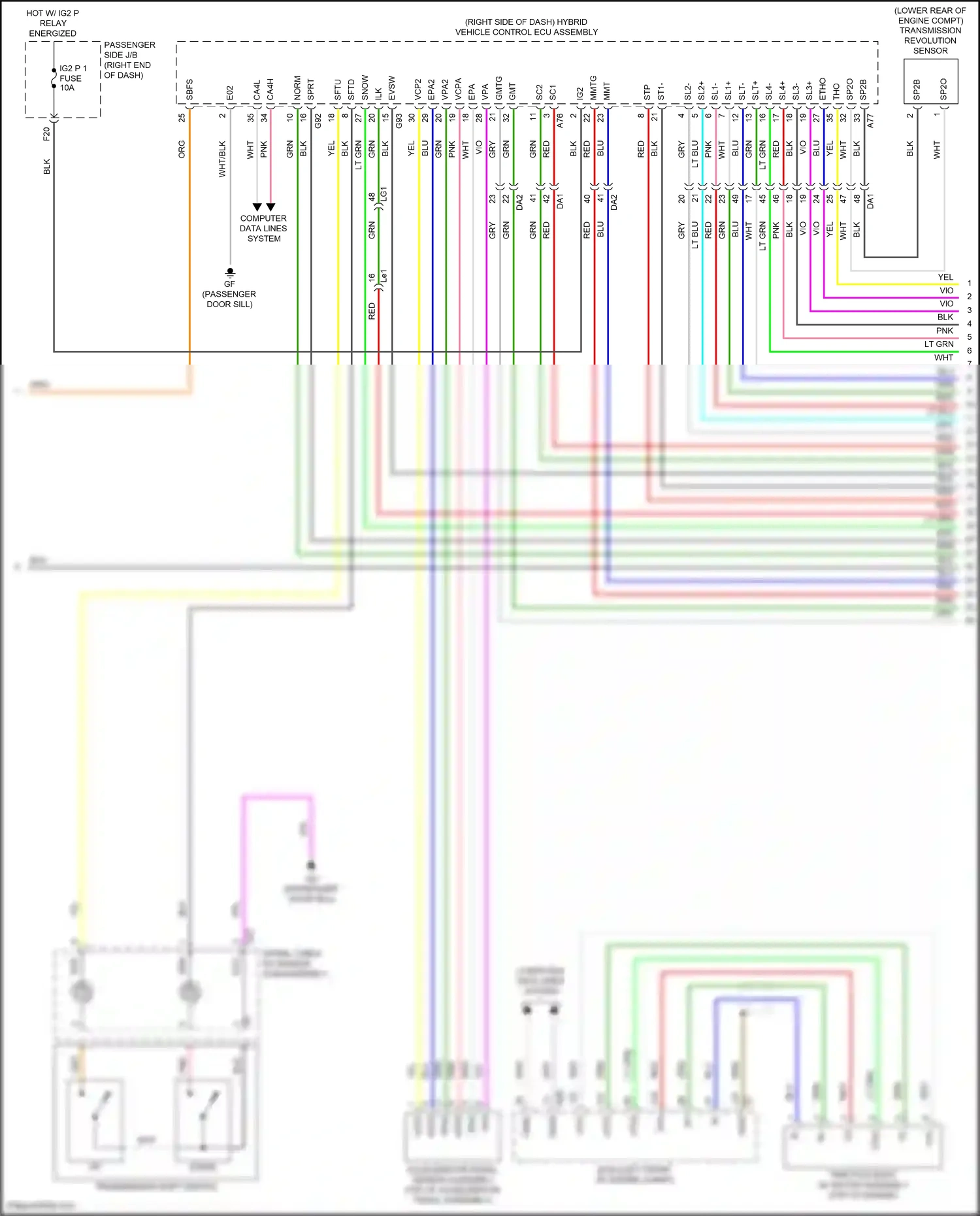 Lexus LS V (2017-2021) brn wiring diagram  (97 of 114)
