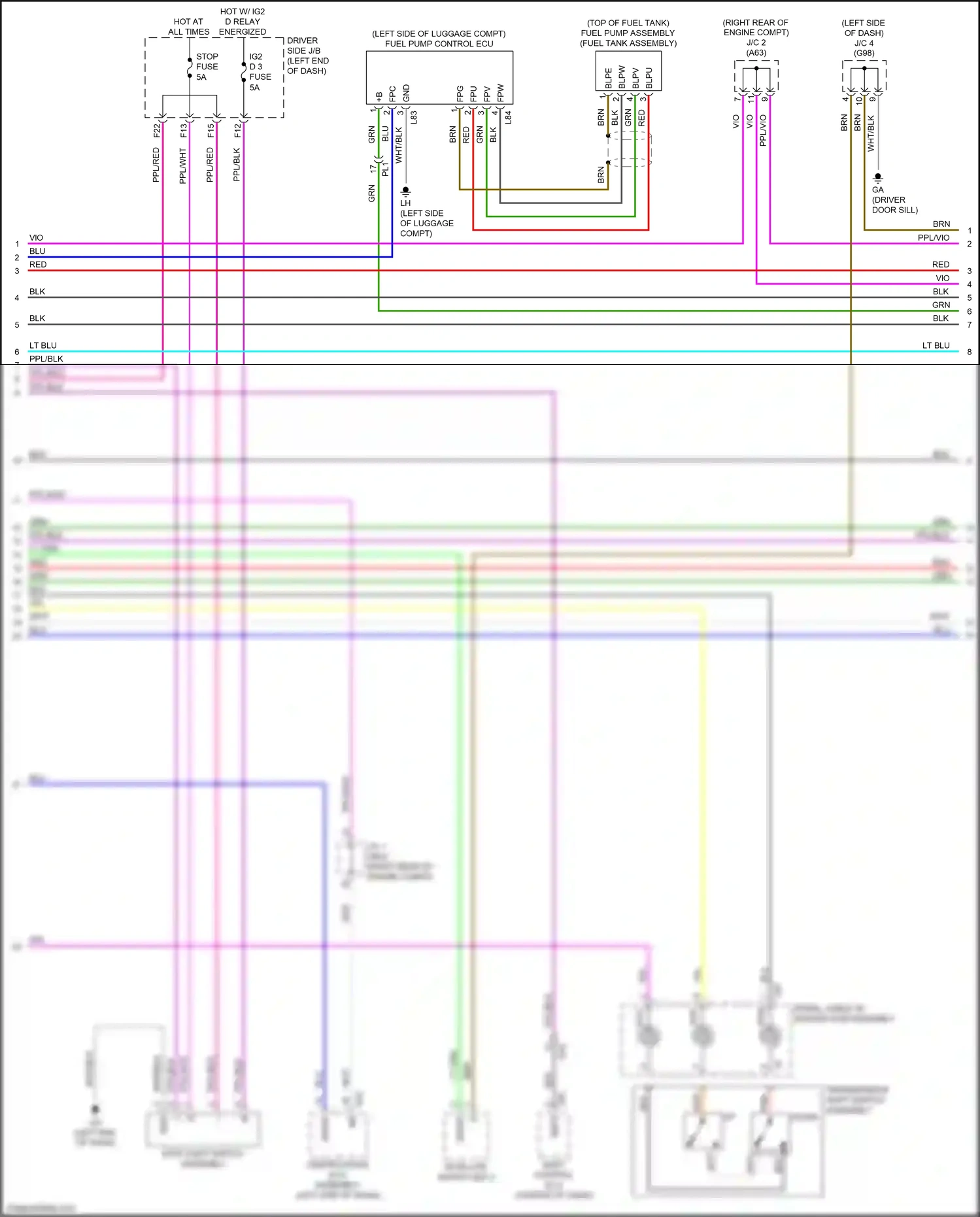 Lexus LS V (2017-2021) brn wiring diagram  (78 of 114)