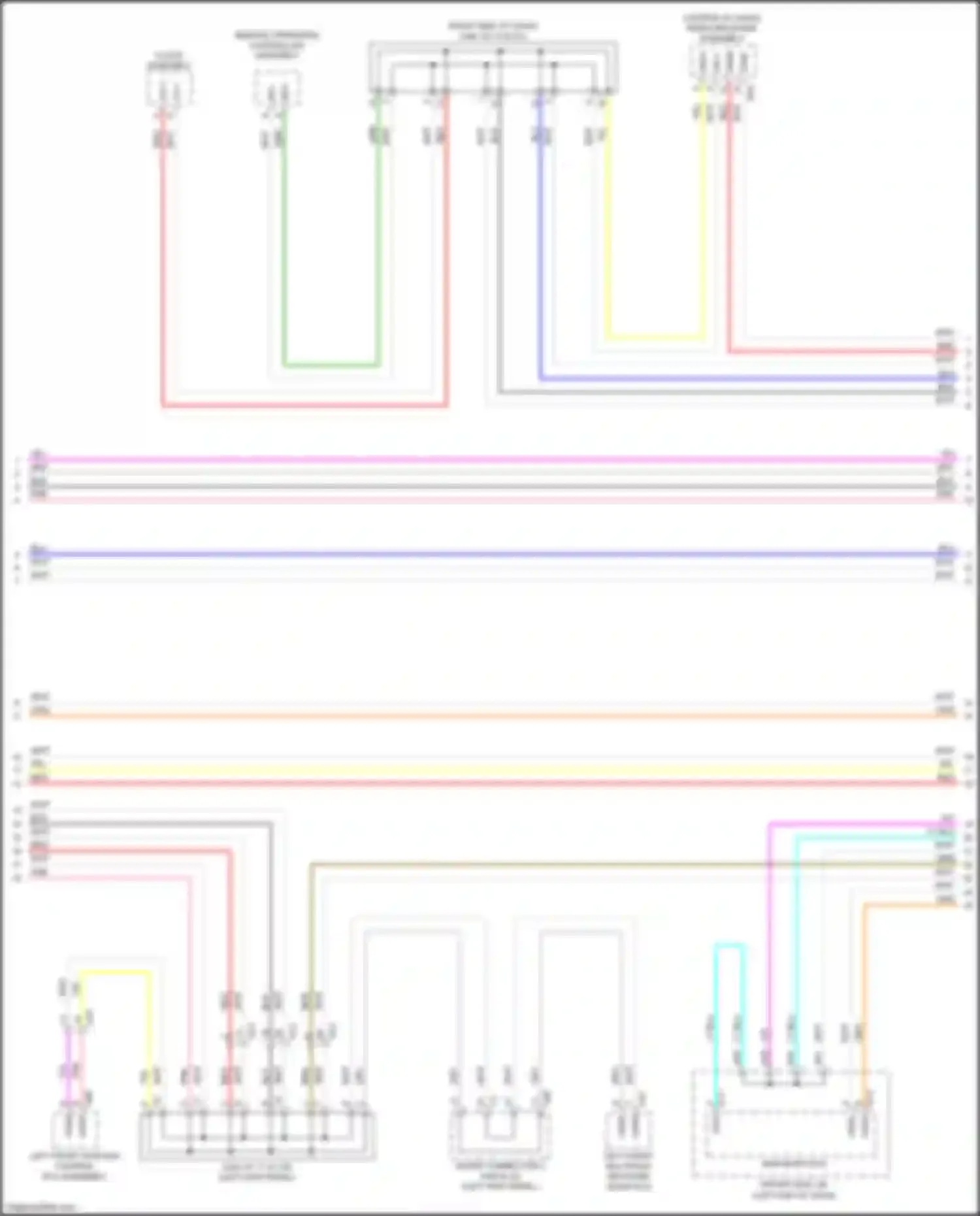 Wiring diagram clock assembly for Lexus LS V (2017-2021) (1 of 7)
