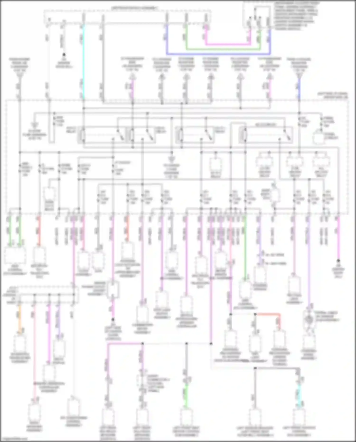 Wiring diagram clock assembly for Lexus LS V (2017-2021) (6 of 7)