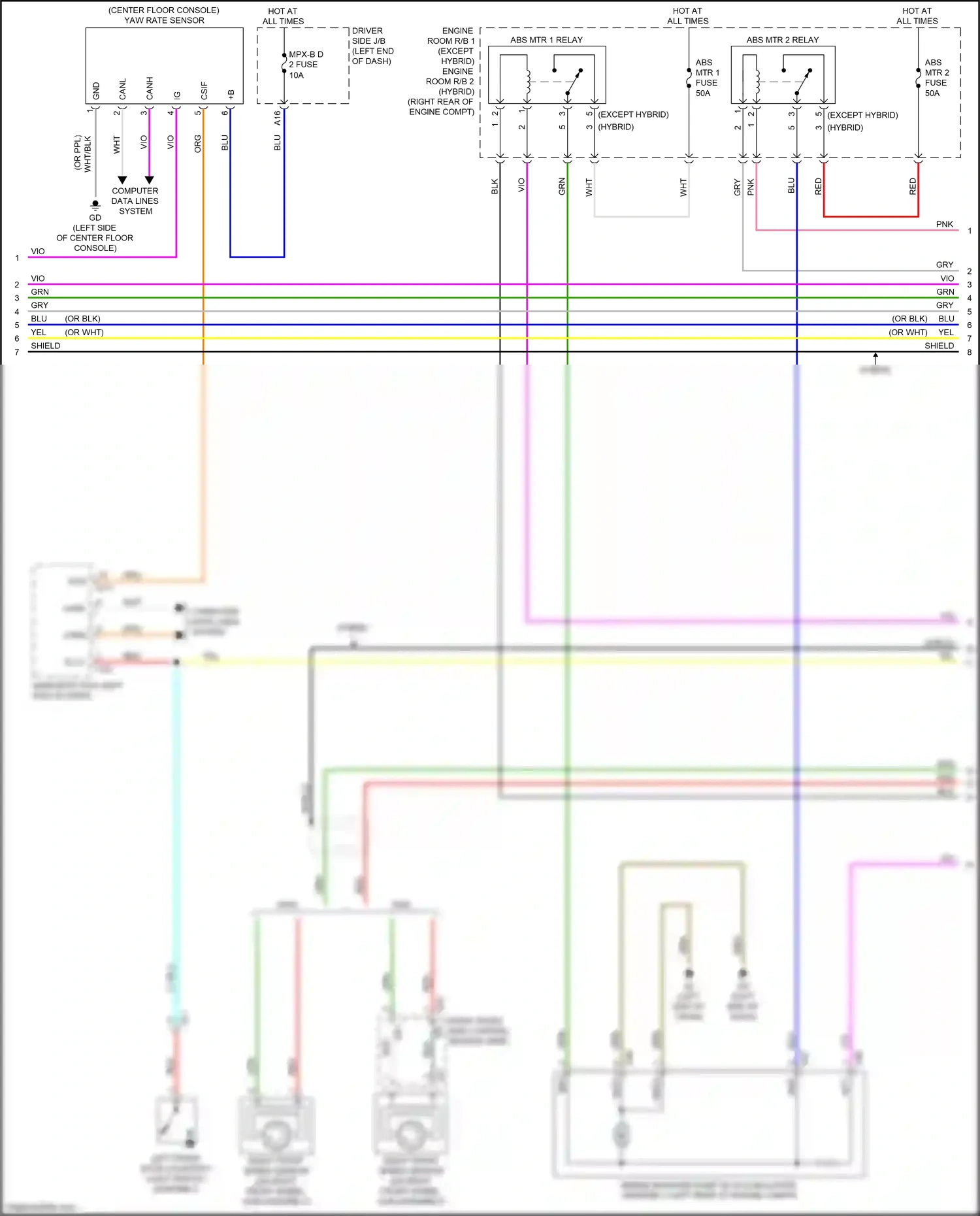 Lexus LS V (2017-2021) computer data lines system wiring diagram  (113 of 131)