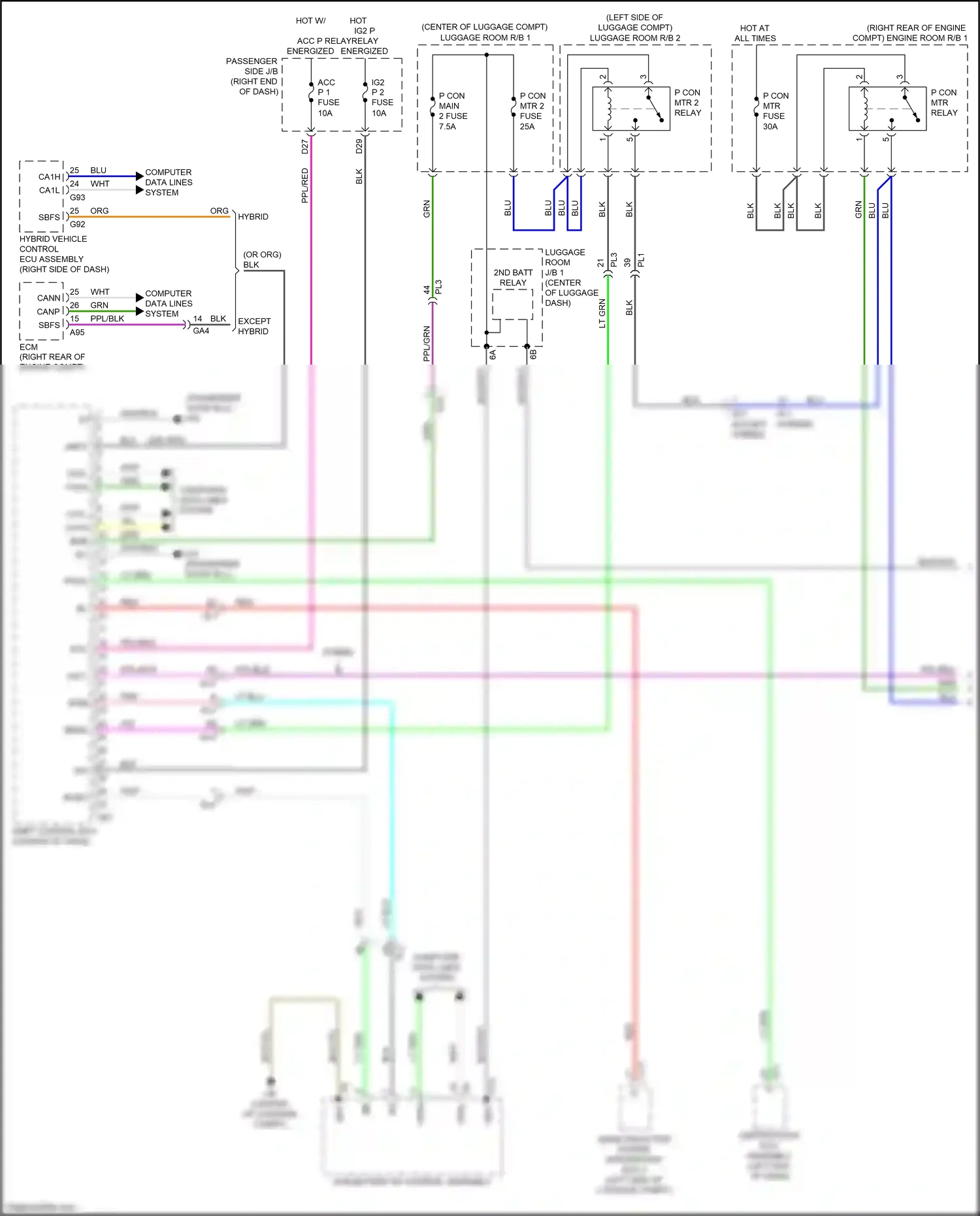 Lexus LS V (2017-2021) computer data lines system wiring diagram  (88 of 131)