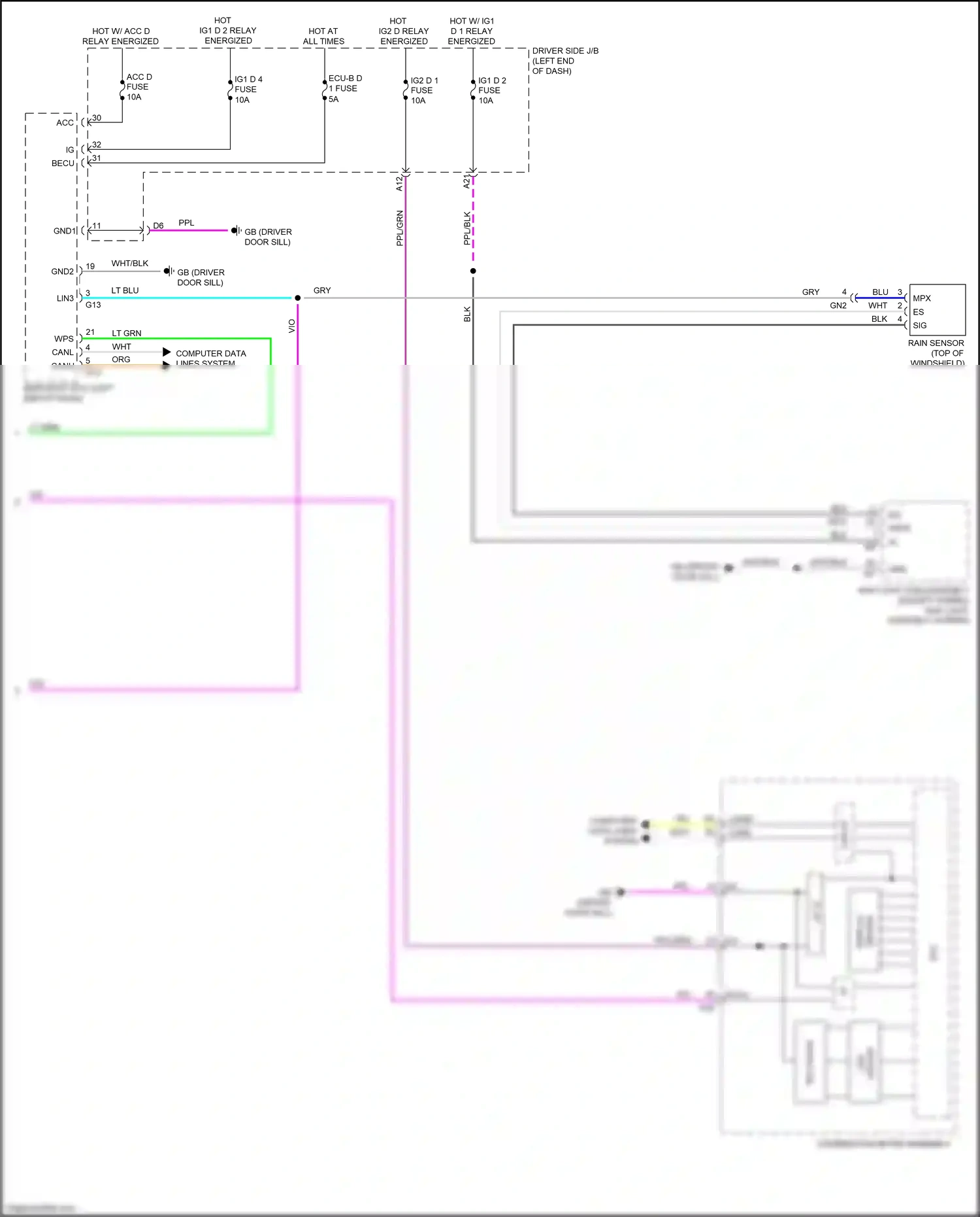 Lexus LS V (2017-2021) computer data lines system wiring diagram  (74 of 131)