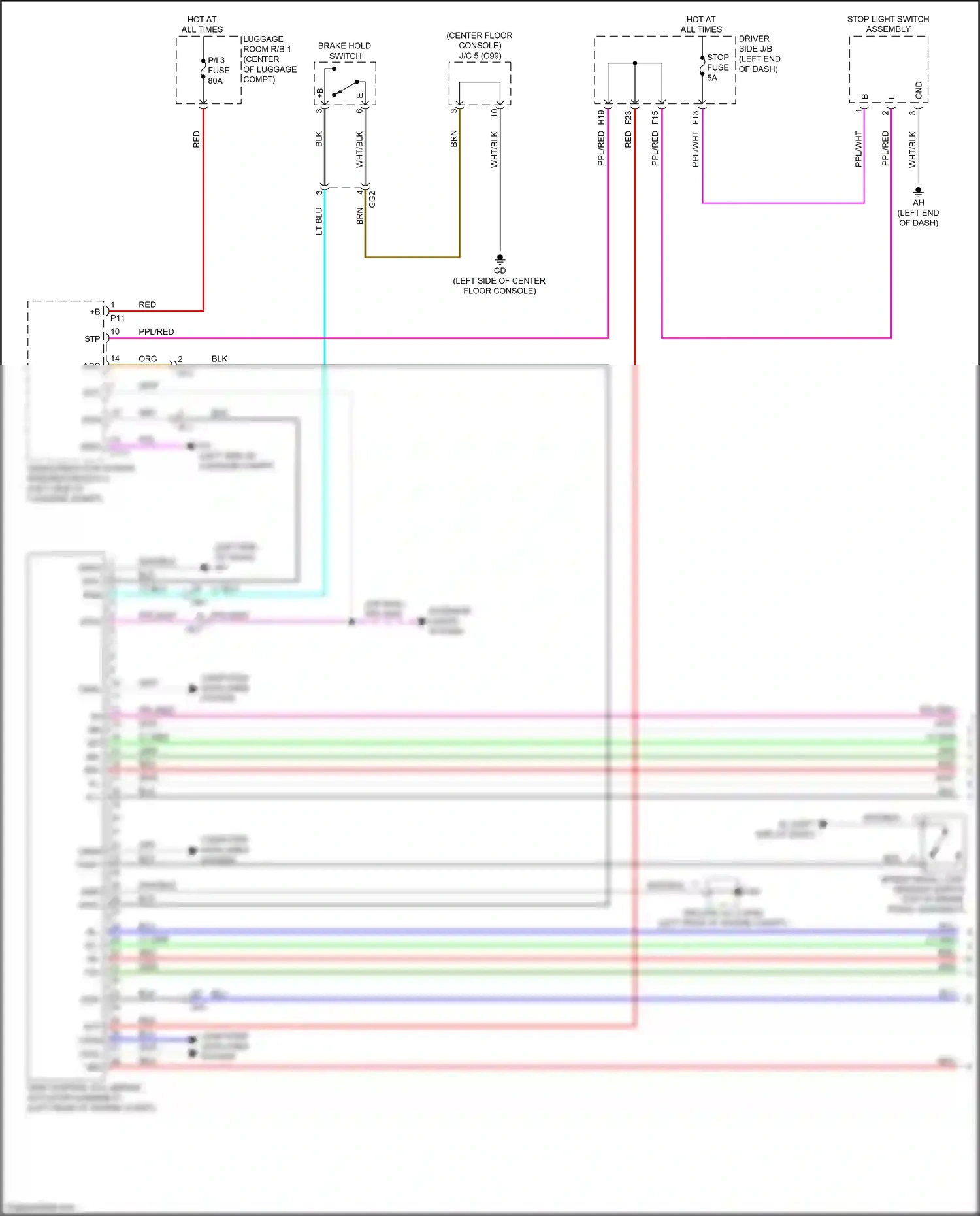 Lexus LS V (2017-2021) computer data lines system wiring diagram  (14 of 131)