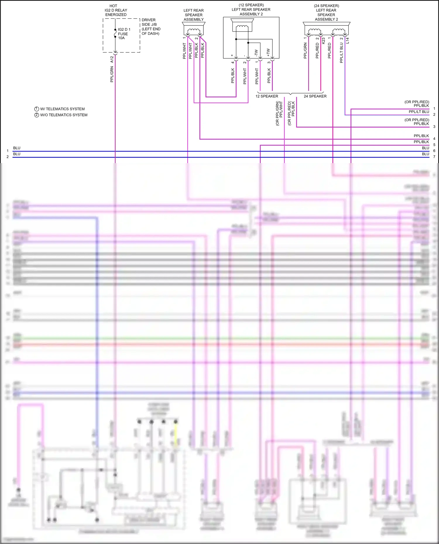 Lexus LS V (2017-2021) computer data lines system wiring diagram  (98 of 131)