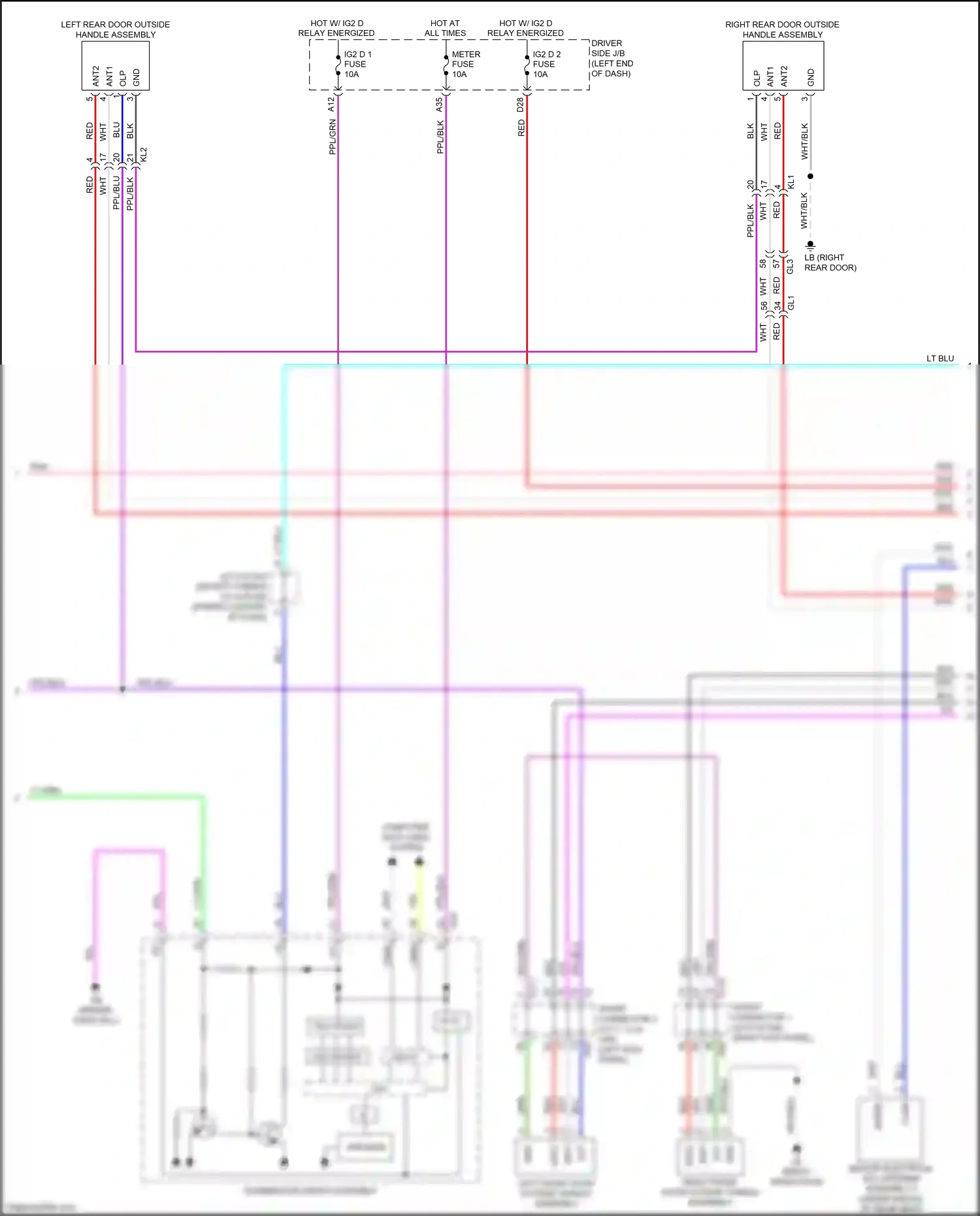 Lexus LS V (2017-2021) computer data lines system wiring diagram  (43 of 131)