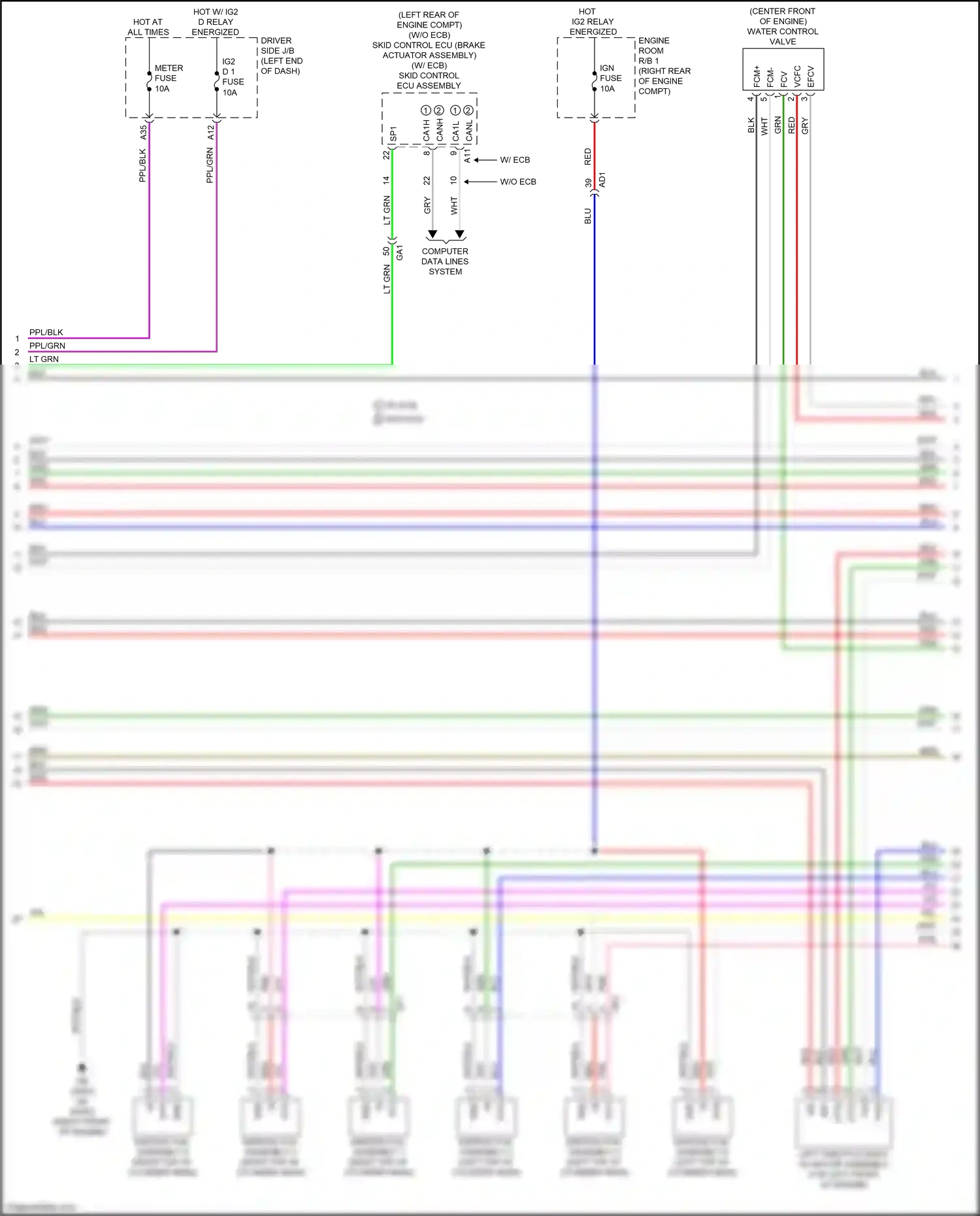 Lexus LS V (2017-2021) computer data lines system wiring diagram  (110 of 131)