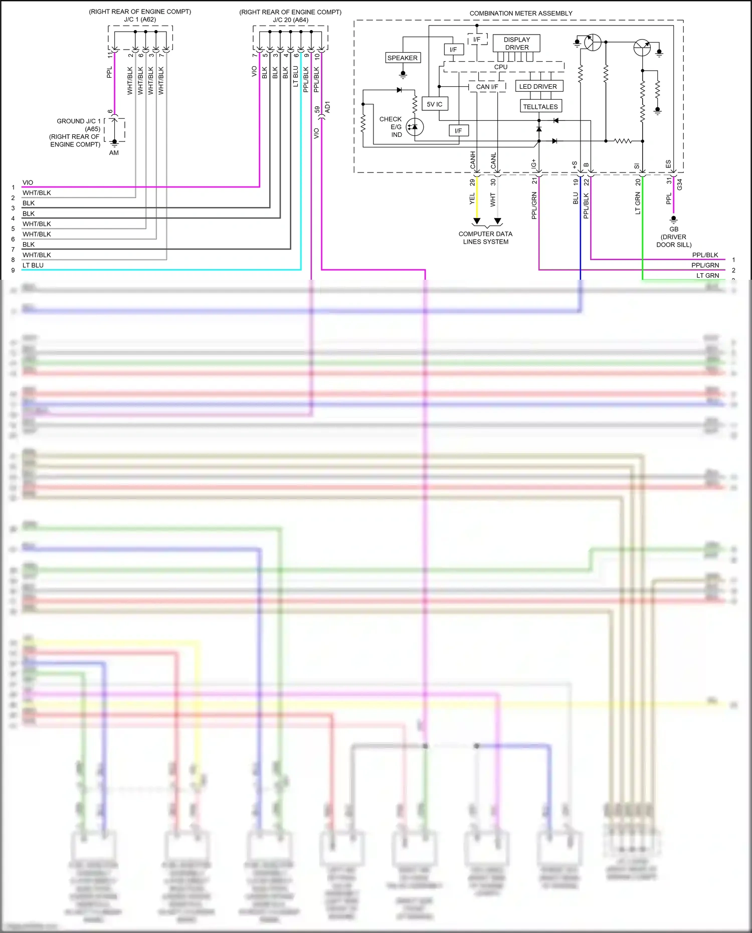 Lexus LS V (2017-2021) computer data lines system wiring diagram  (120 of 131)