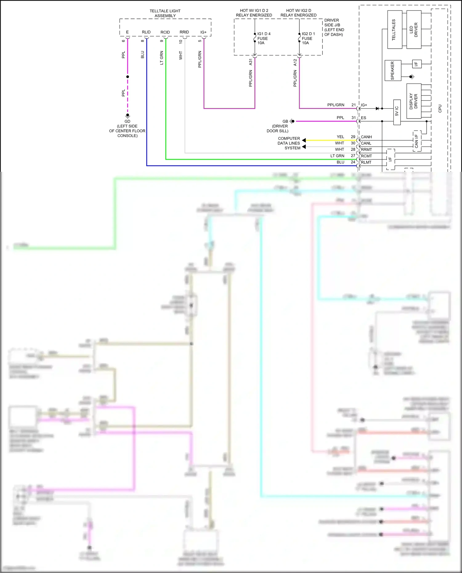 Lexus LS V (2017-2021) computer data lines system wiring diagram  (106 of 131)