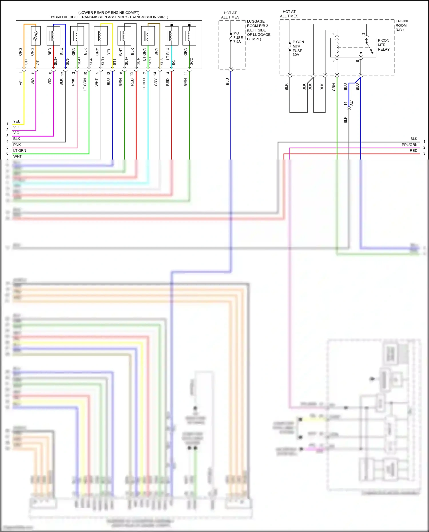 Lexus LS V (2017-2021) computer data lines system wiring diagram  (118 of 131)