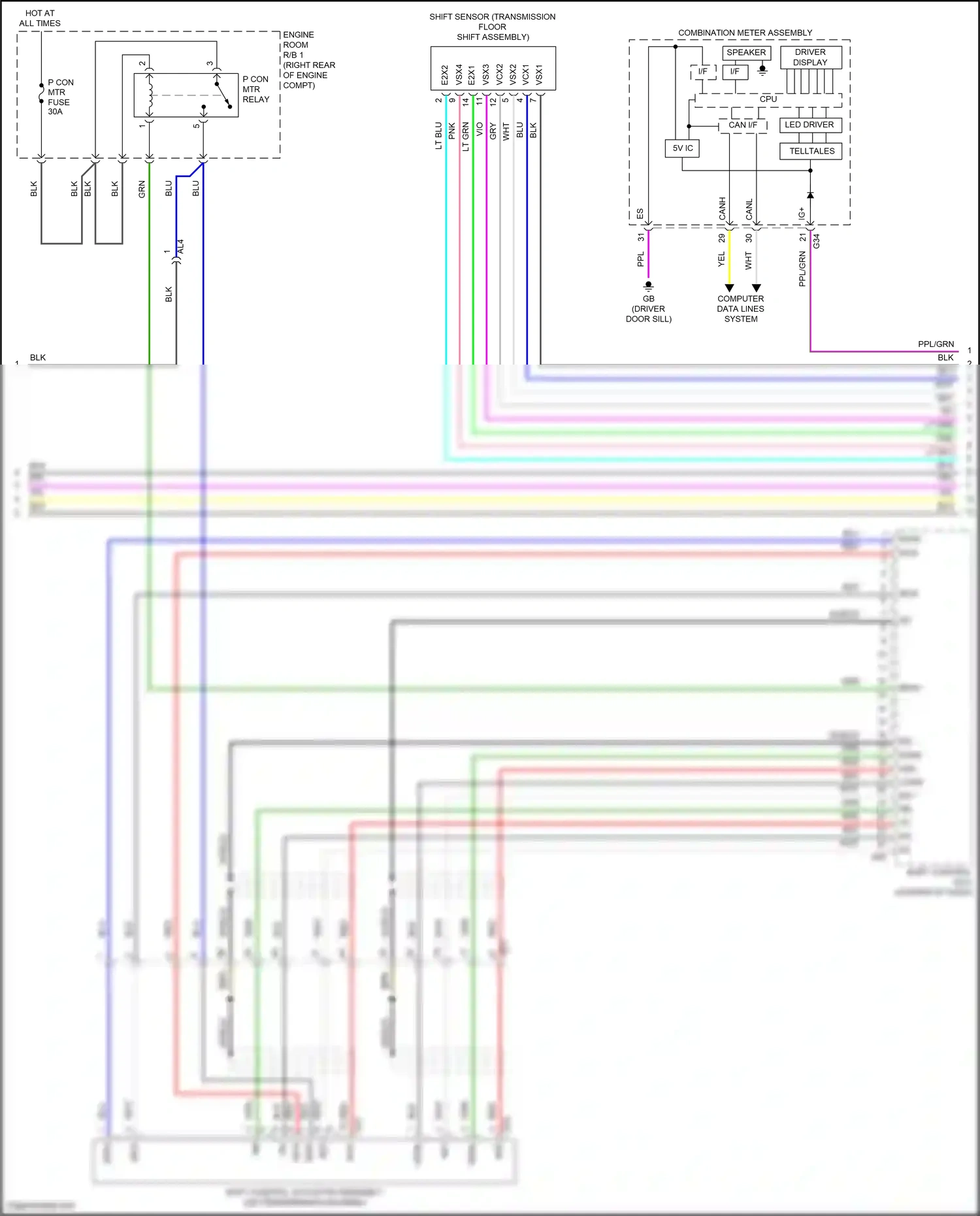 Lexus LS V (2017-2021) computer data lines system wiring diagram  (49 of 131)