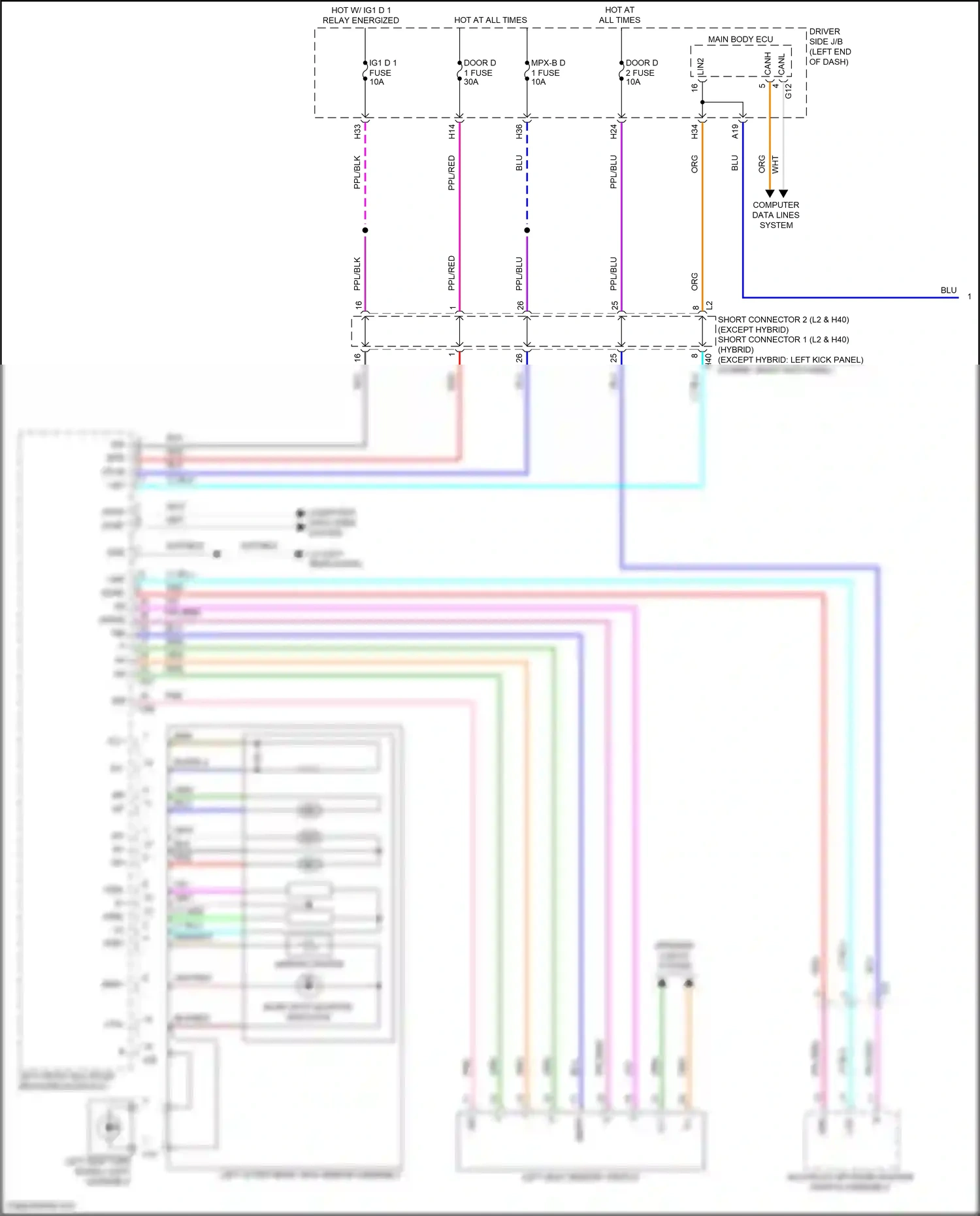 Lexus LS V (2017-2021) computer data lines system wiring diagram  (76 of 131)