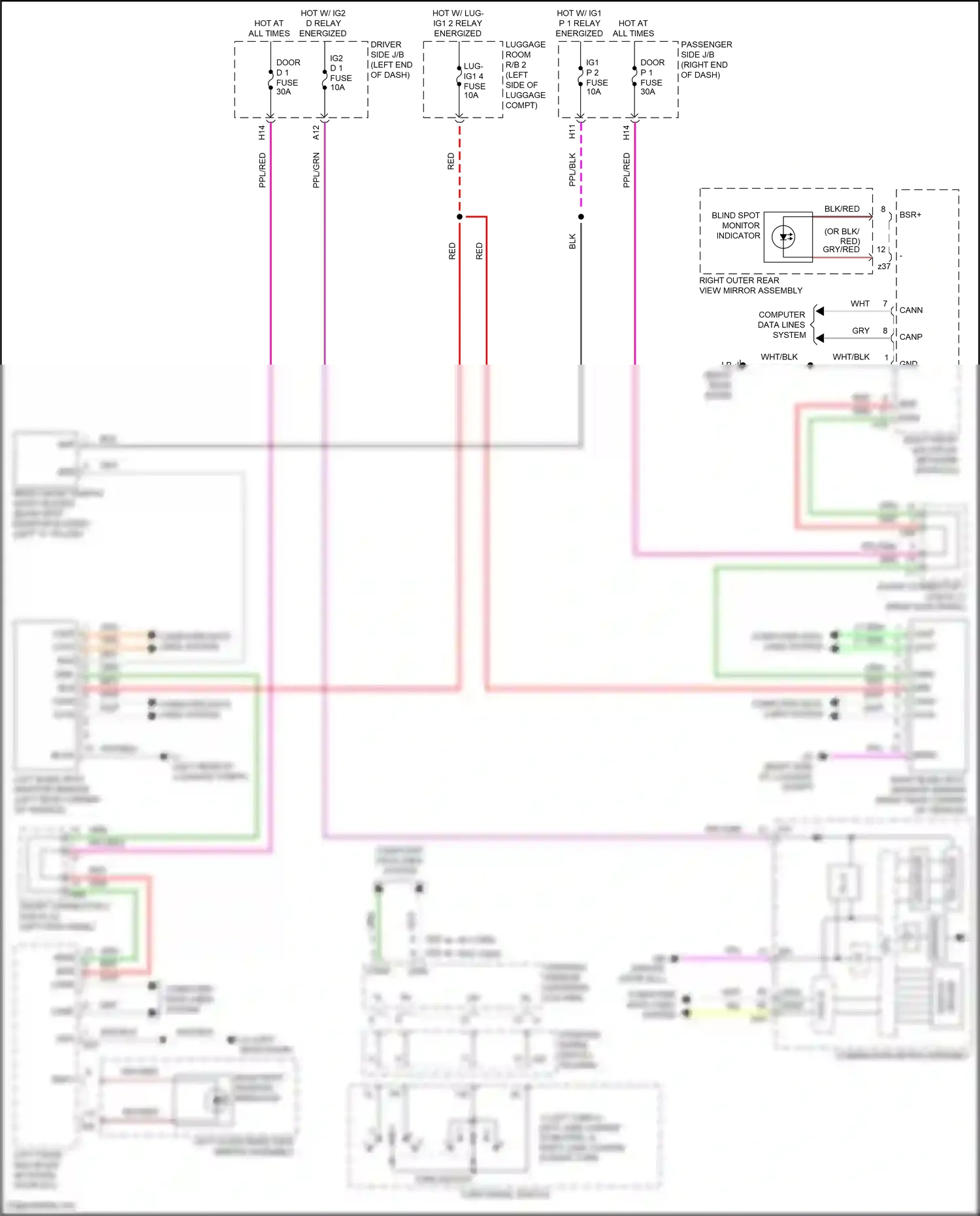 Lexus LS V (2017-2021) computer data lines system wiring diagram  (91 of 131)