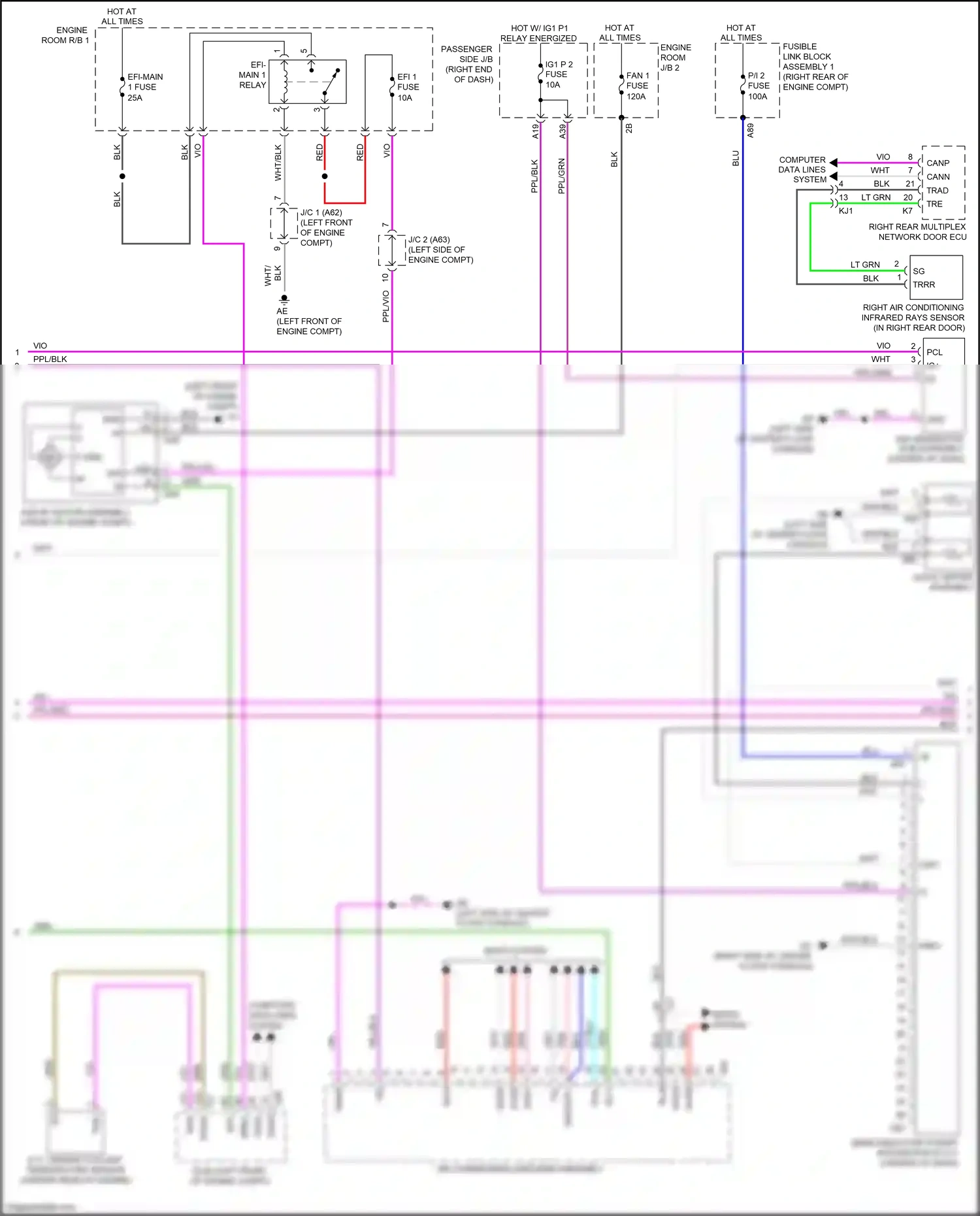 Lexus LS V (2017-2021) computer data lines system wiring diagram  (2 of 131)